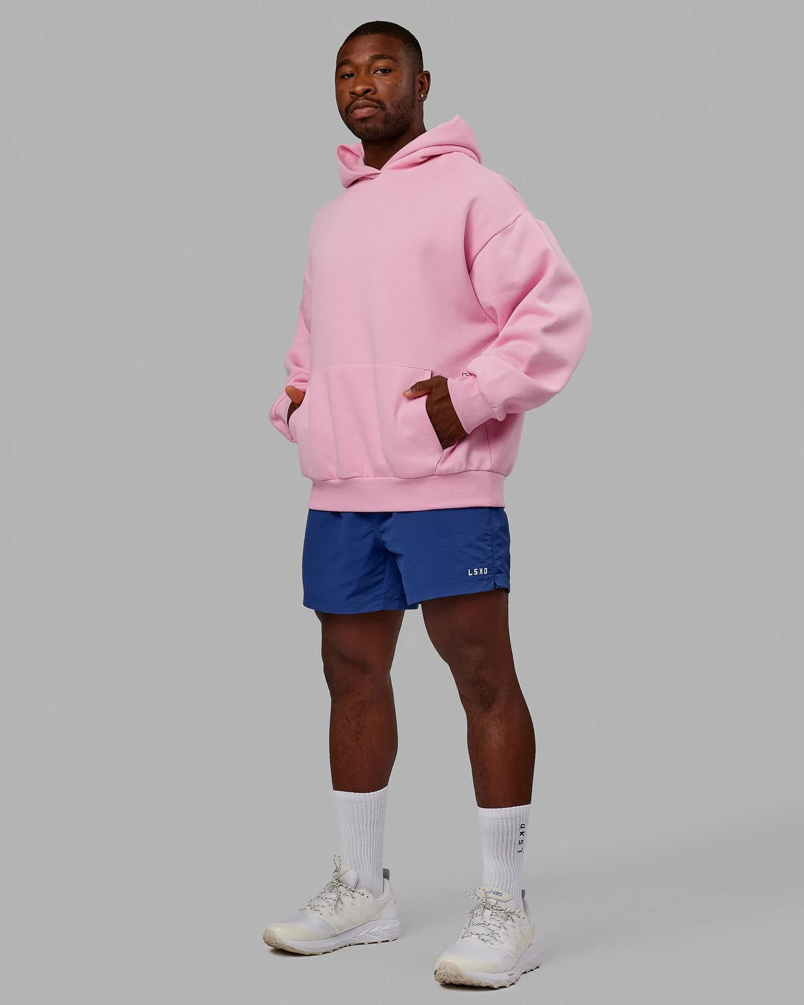 Unisex Urban Hoodie Oversize - Pink Frosting-Galactic Blue sold by LSKD product image thumbnail 5
