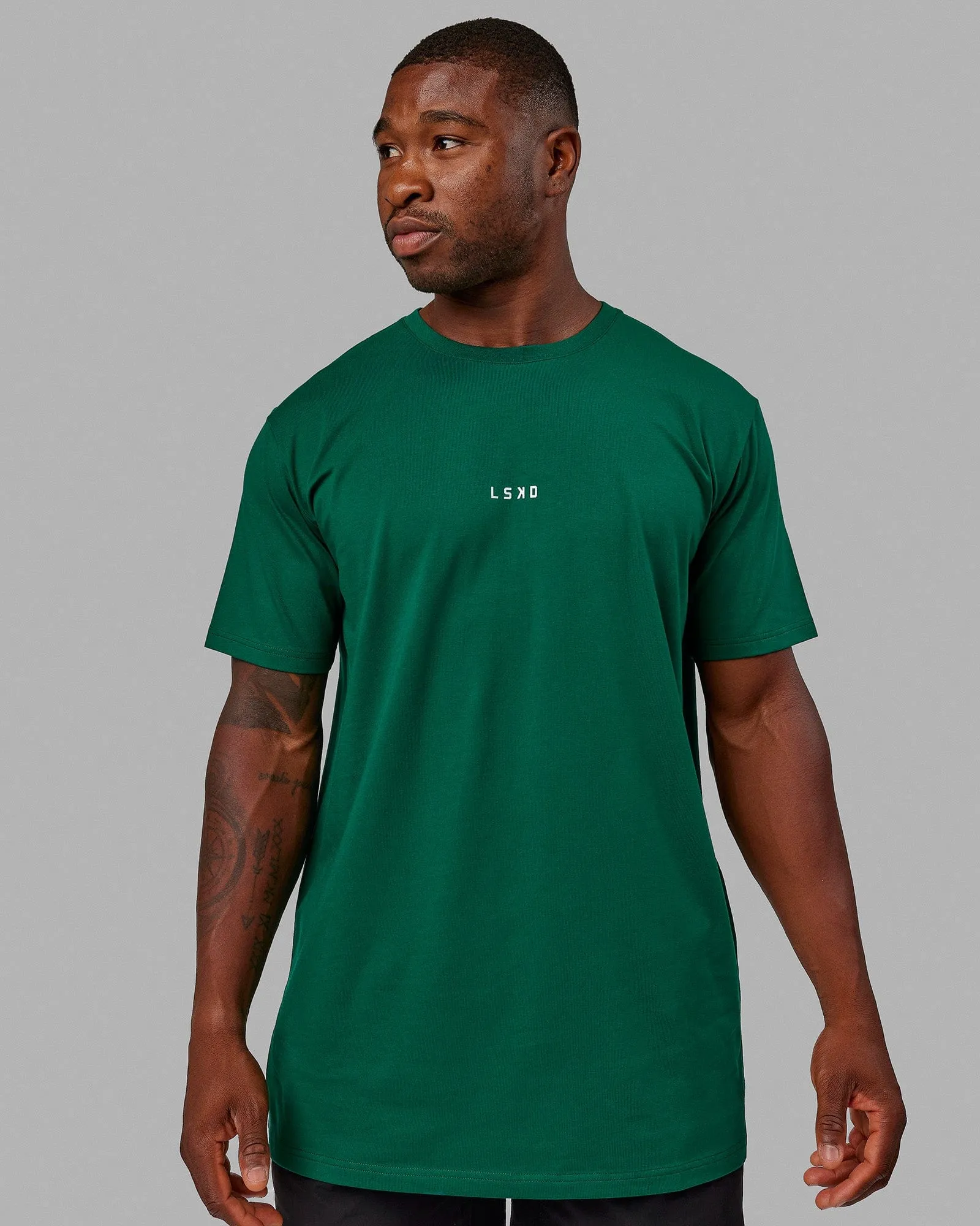 Base FLXCotton Tee - Malachite sold by LSKD product image thumbnail 3