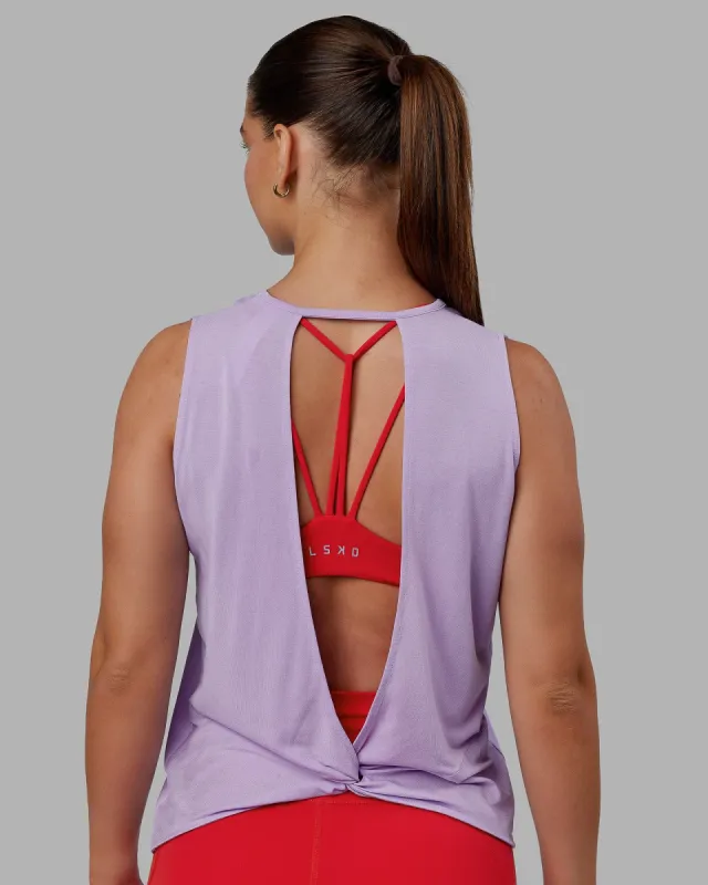 Swivel Open Back Tank - Pale Lilac sold by LSKD