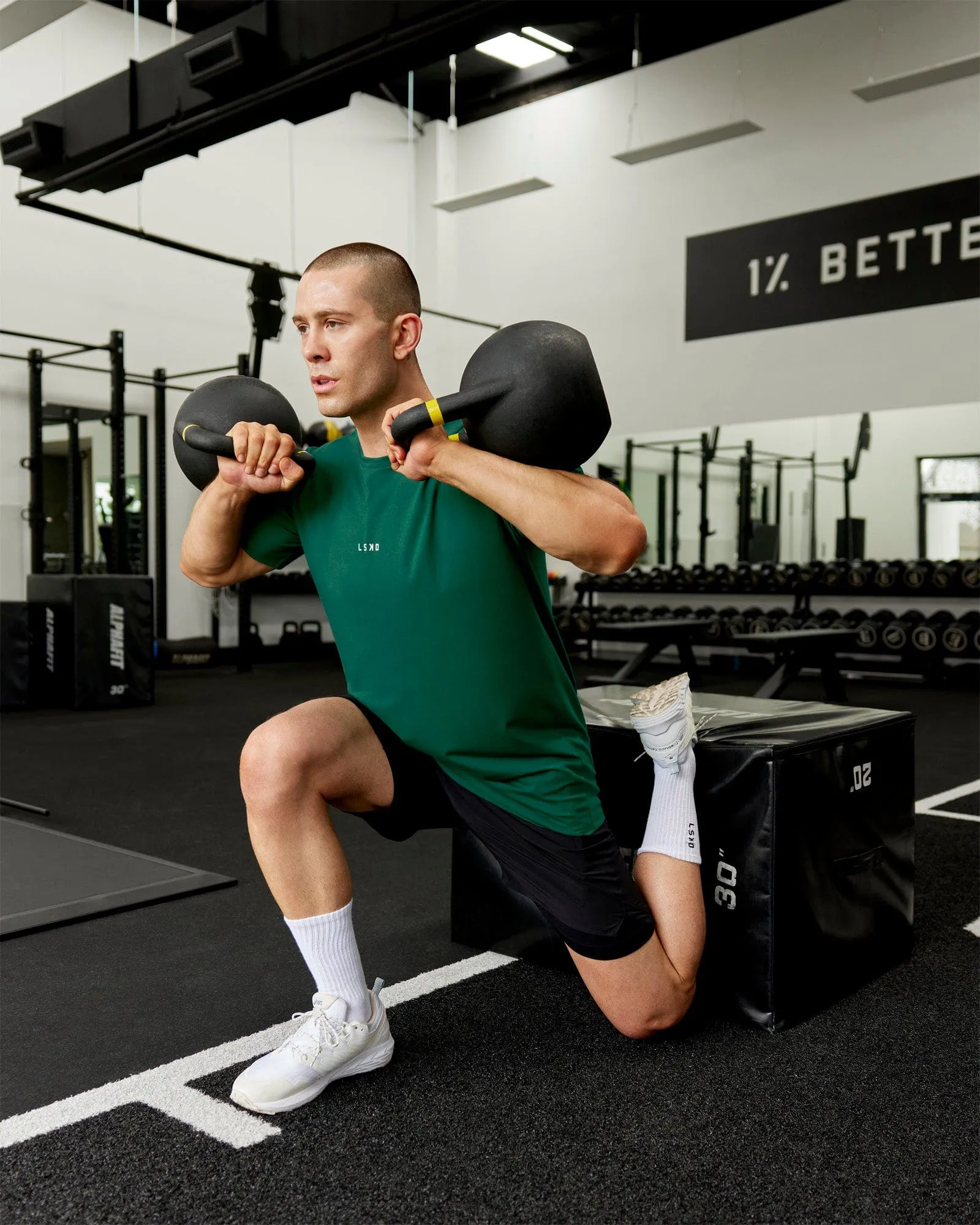 Base FLXCotton Tee - Malachite sold by LSKD