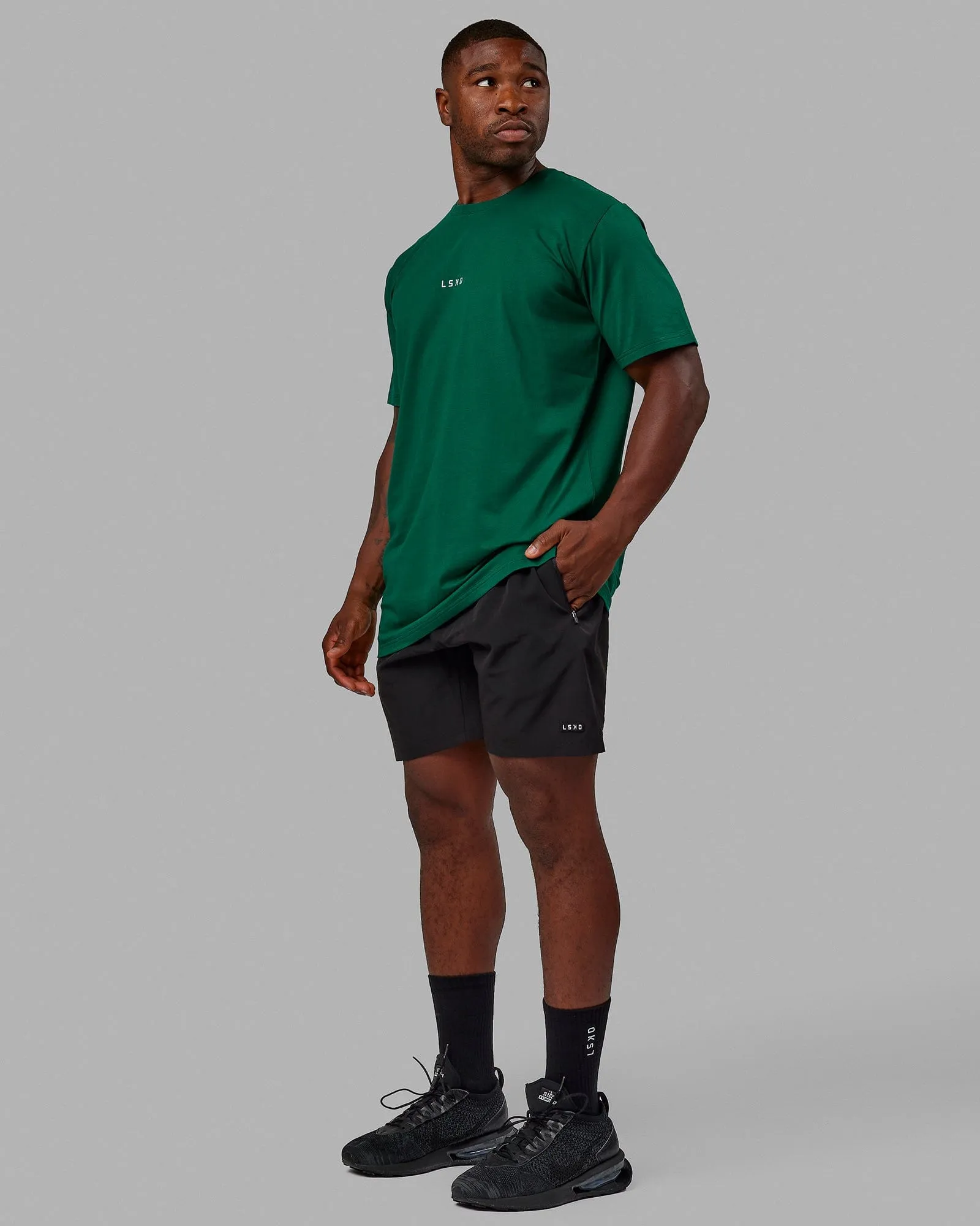 Base FLXCotton Tee - Malachite sold by LSKD product image thumbnail 2