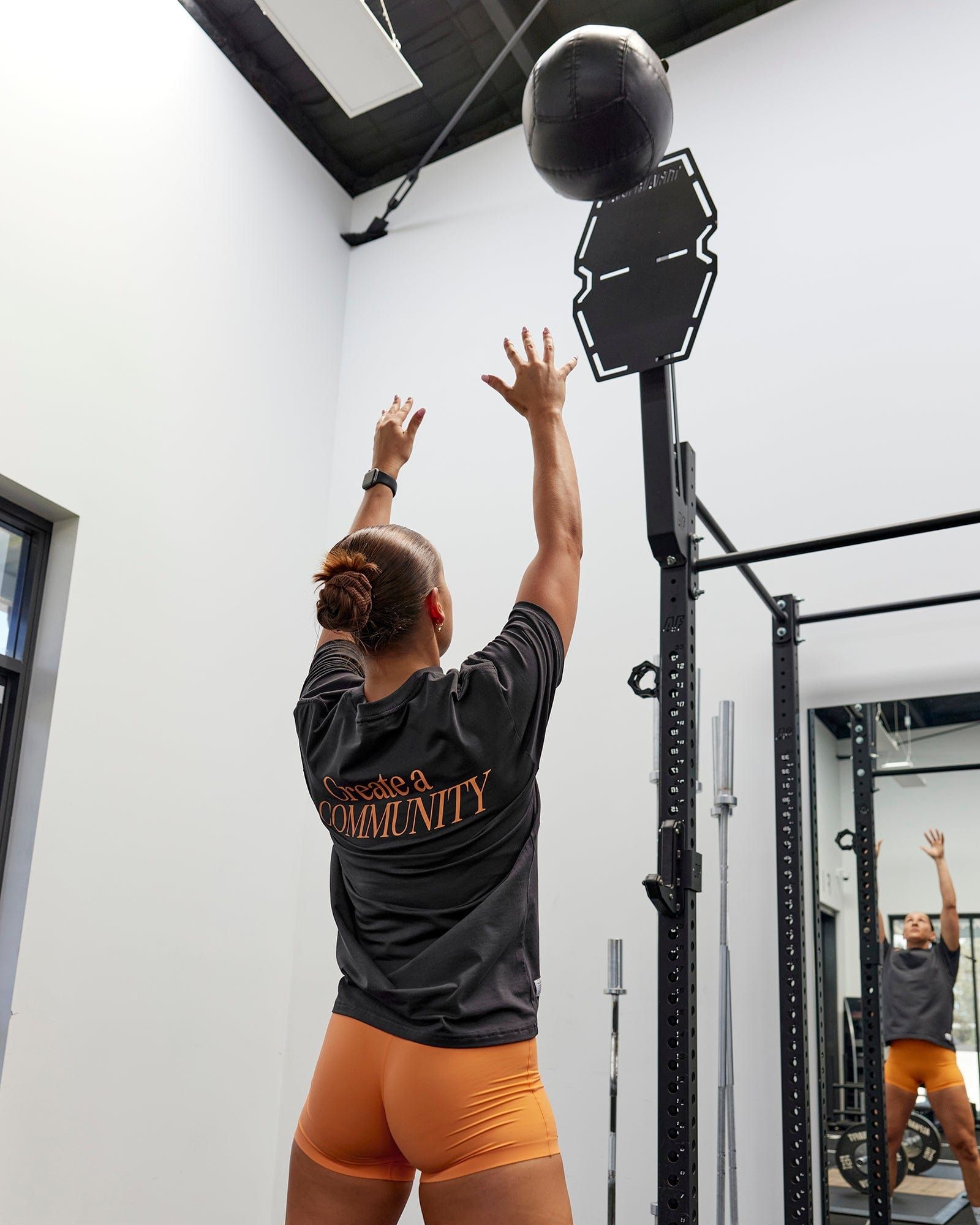 Unisex VS2 FLXCotton Tee Oversize - Phantom-Tangerine sold by LSKD product image thumbnail 2