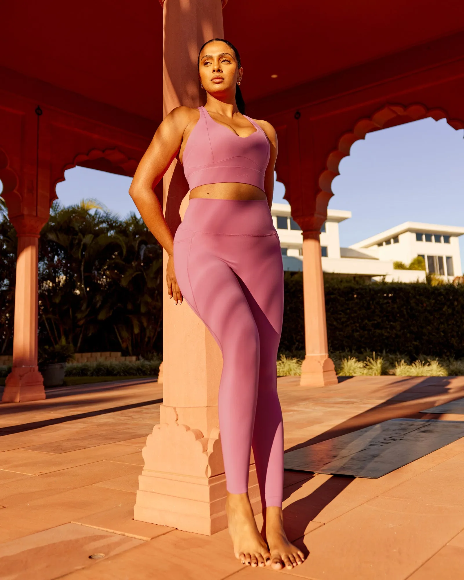 Sculpt Sports Bra - Mauve Haze sold by LSKD product image thumbnail 3