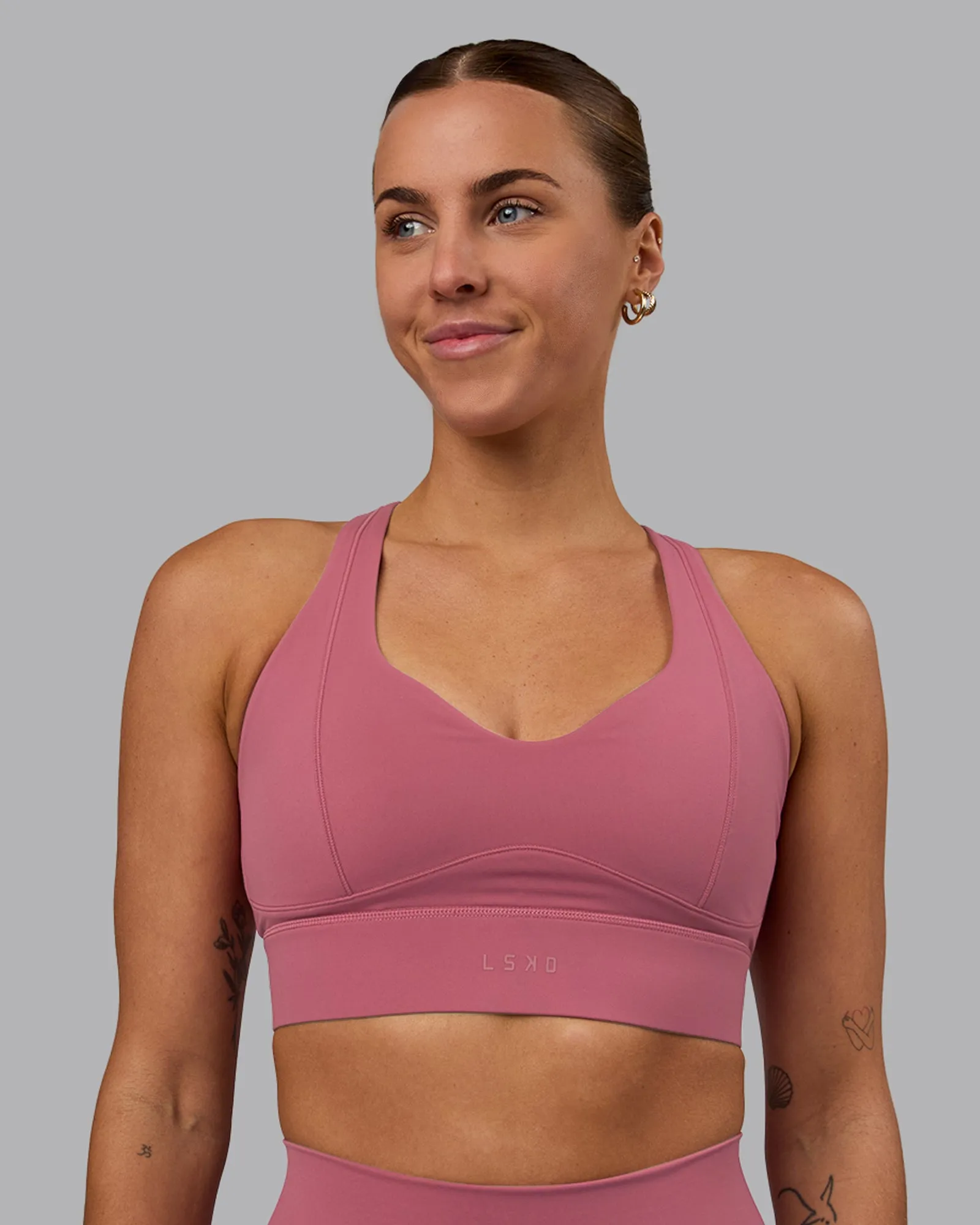 Sculpt Sports Bra - Mauve Haze sold by LSKD product image thumbnail 4