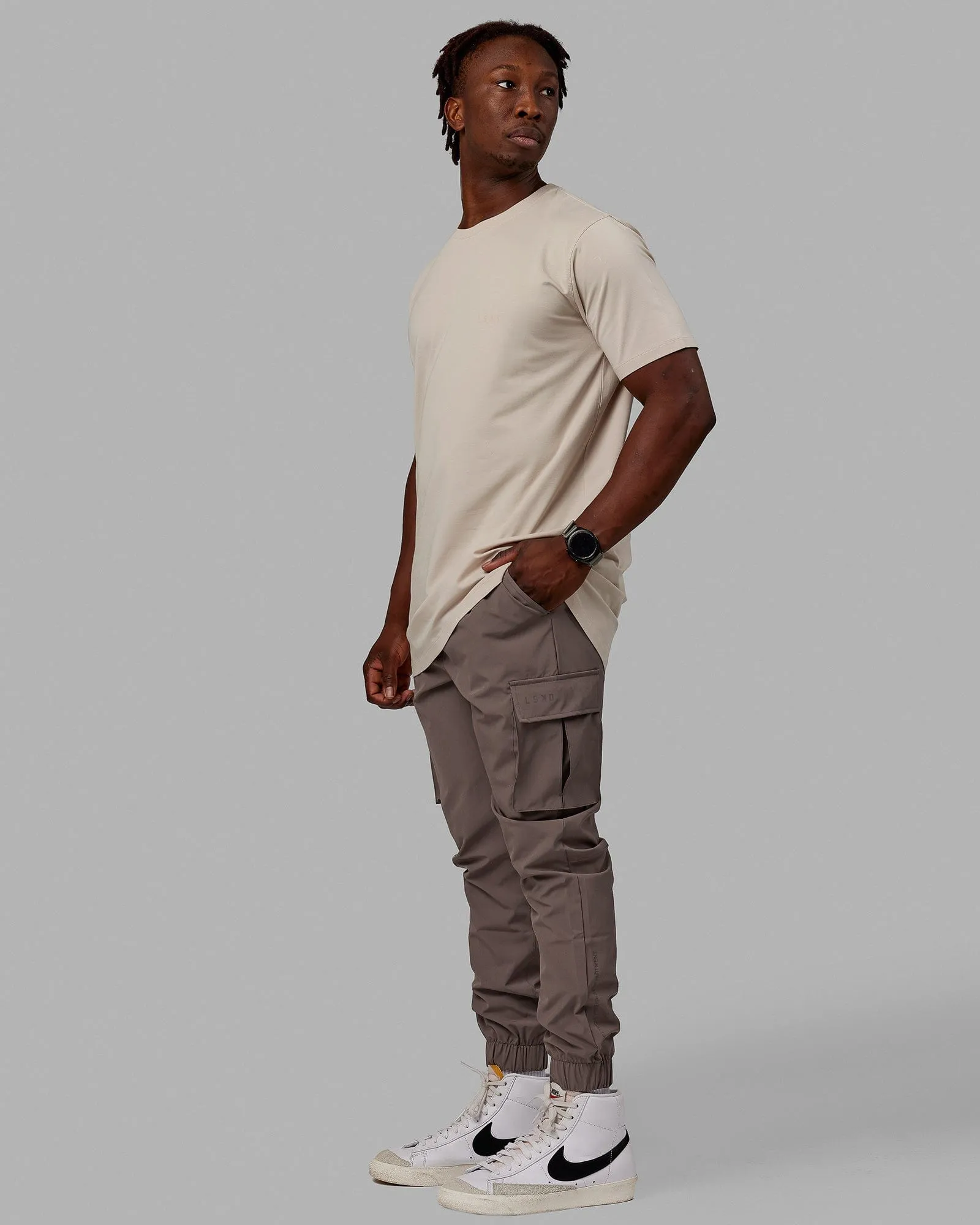 PimaFLX Tee - Shale Beige sold by LSKD product image thumbnail 2