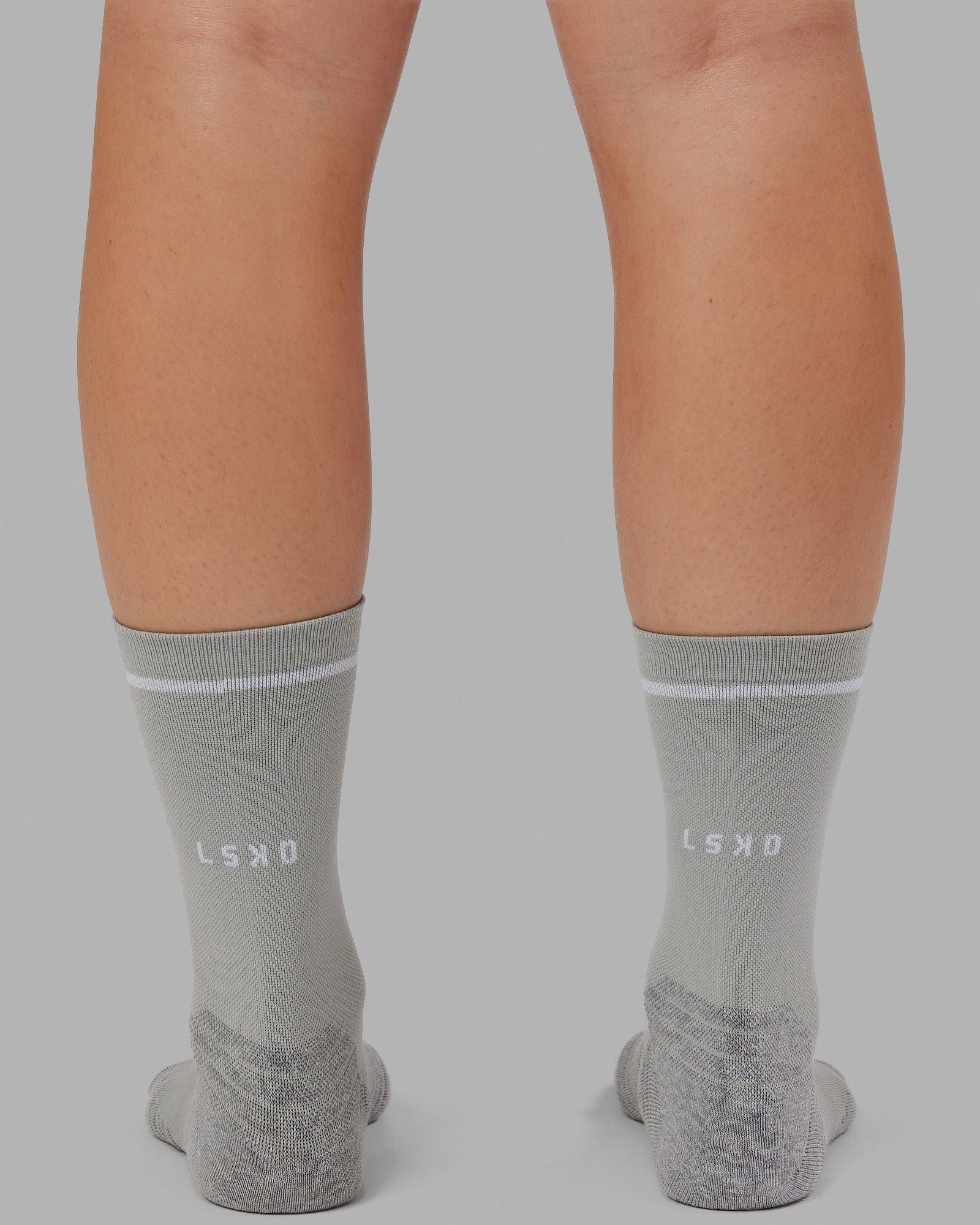 Fast Performance Crew Socks - Light Grey Marl sold by LSKD product image thumbnail 3