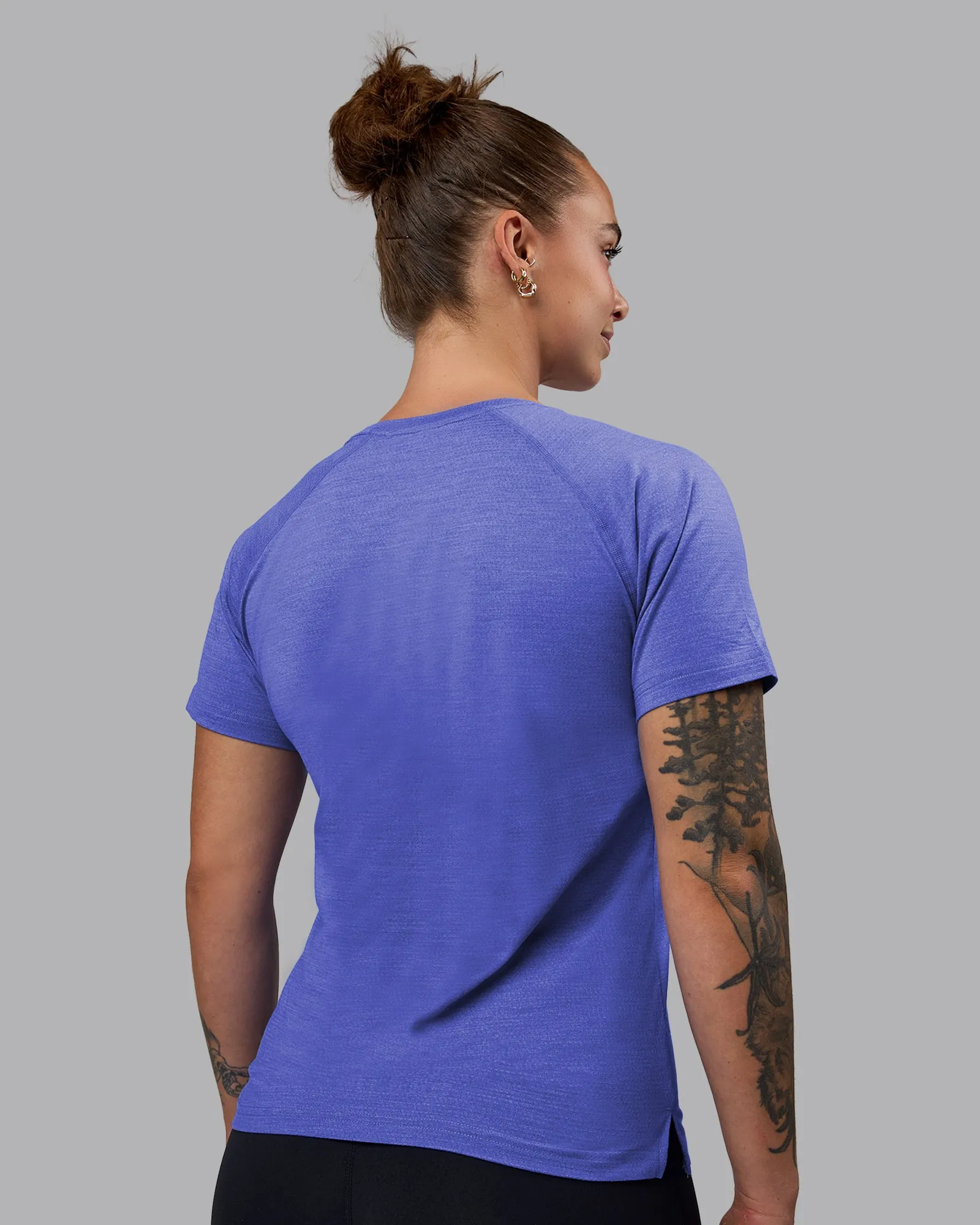 Perform VapourFLX Tee - Baja Blue Marl sold by LSKD product image thumbnail 3