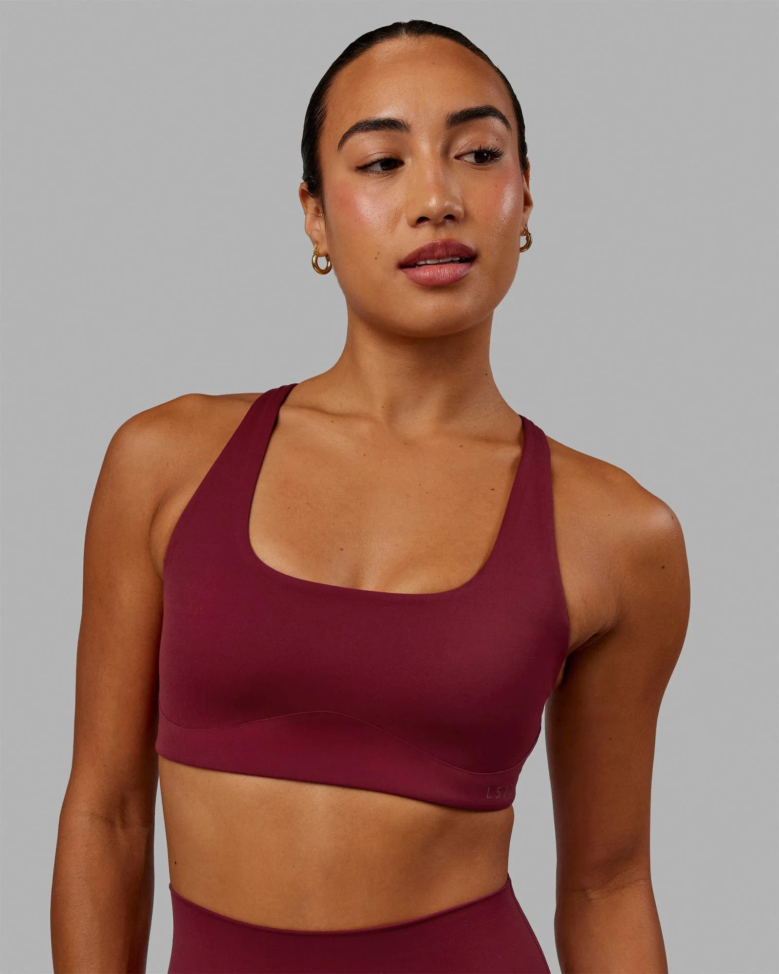 Aspire Sports Bra - Cranberry sold by LSKD product image thumbnail 2