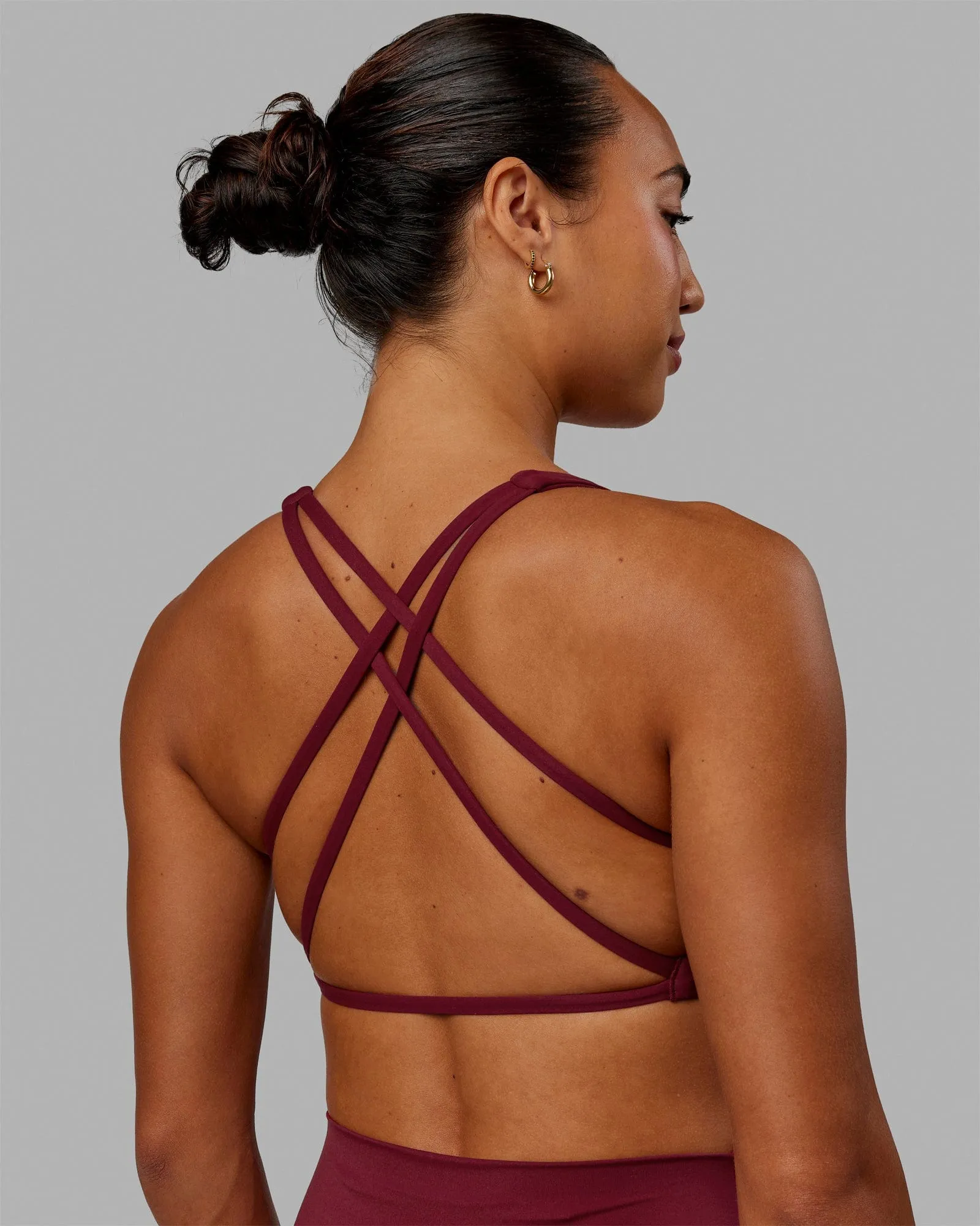 Aspire Sports Bra - Cranberry sold by LSKD product image thumbnail 5