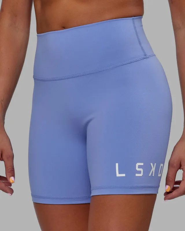 Evolved Mid Short Tights - Cornflower sold by LSKD