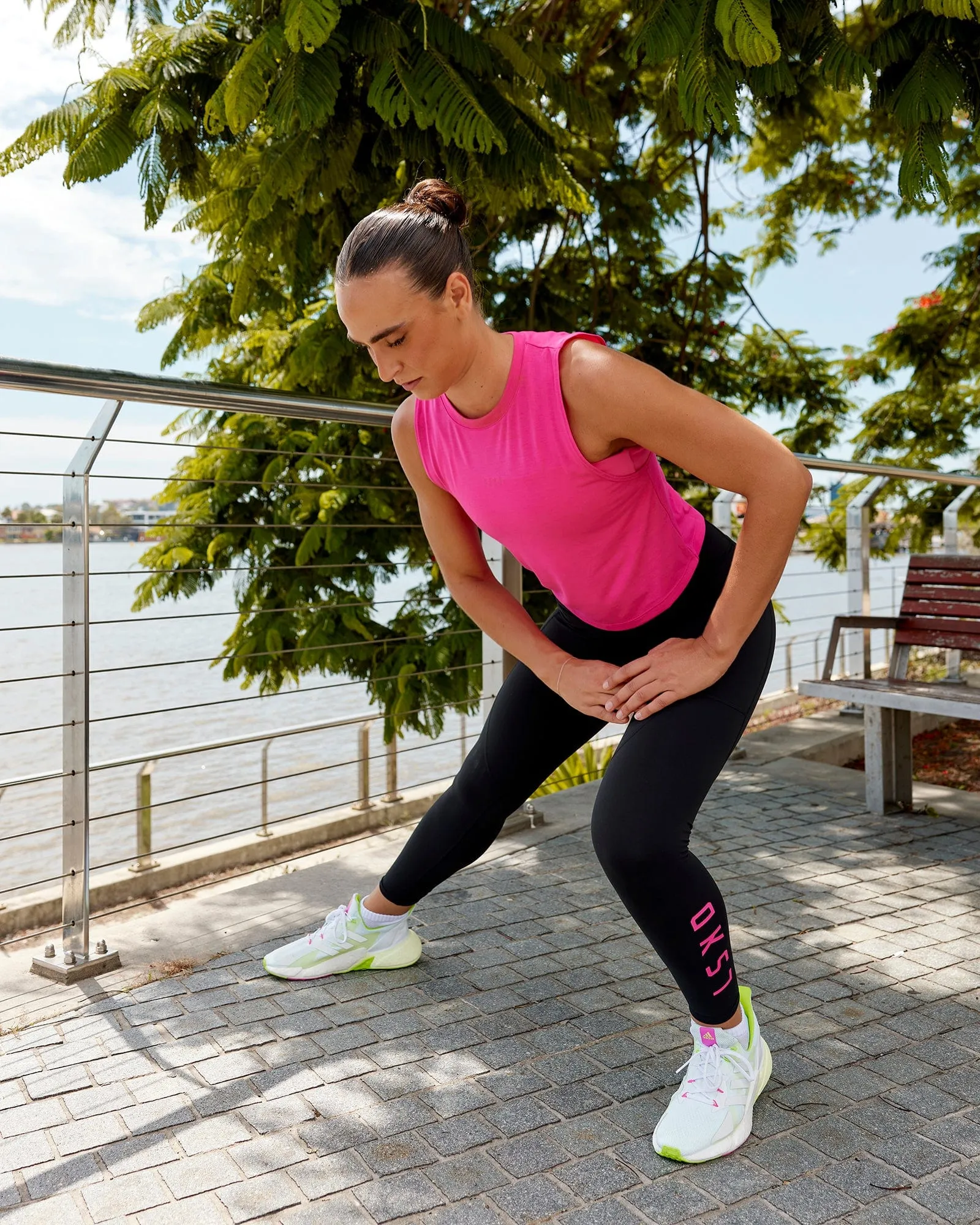 AMRAP Tank - Ultra Pink sold by LSKD product image thumbnail 5