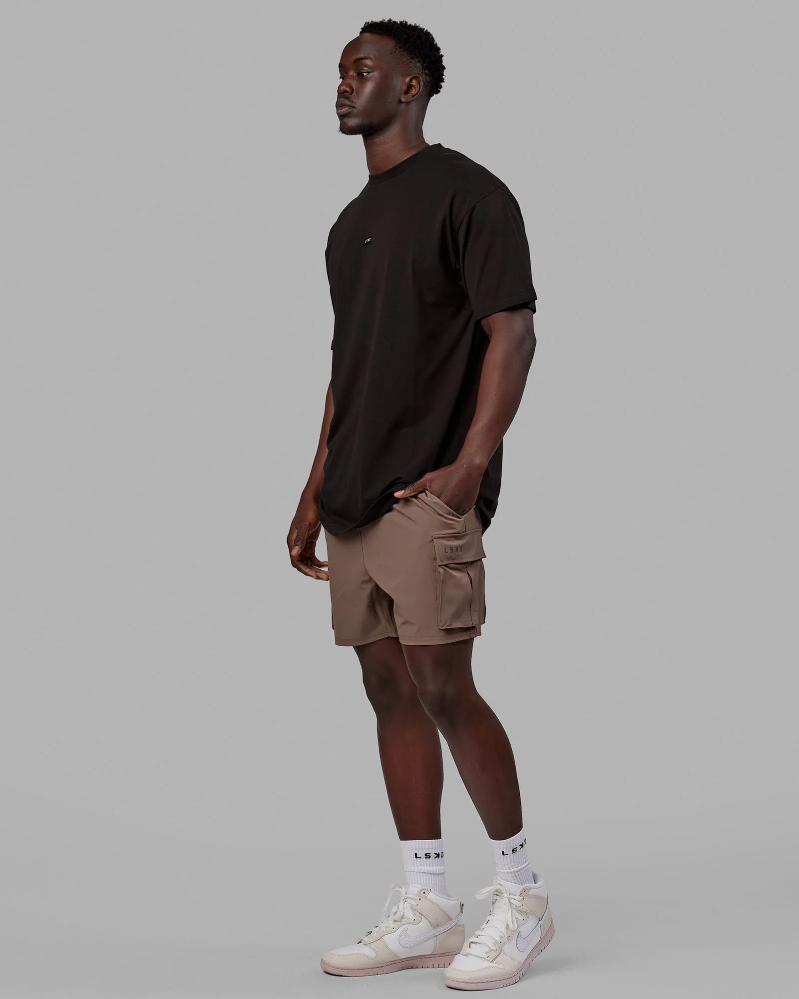 Energy Stretch Performance Cargo Shorts - Deep Taupe sold by LSKD product image thumbnail 5