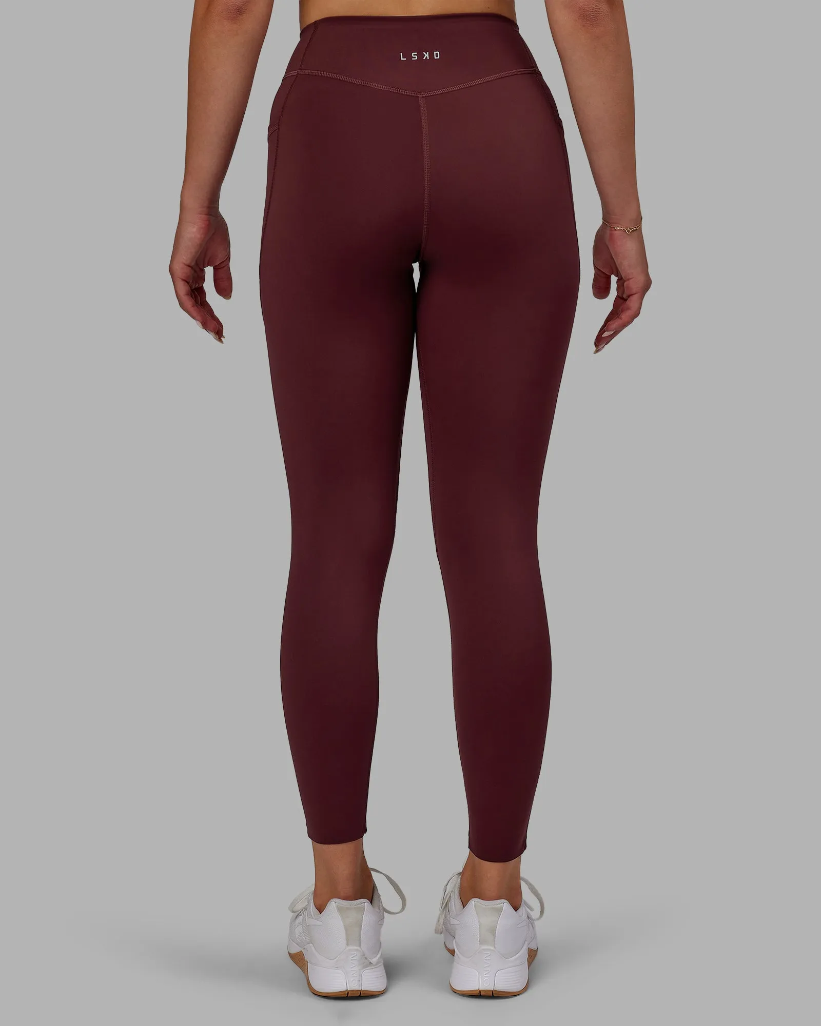 Elite 7/8 Length Legging - Dark Cherry sold by LSKD product image thumbnail 4