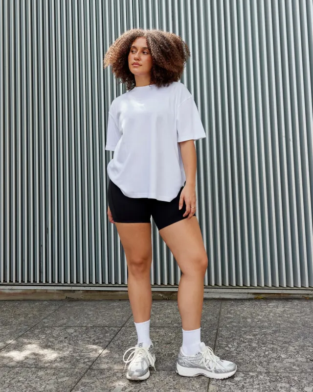 Go-To Modal Oversized Tee - White-White made by LSKD