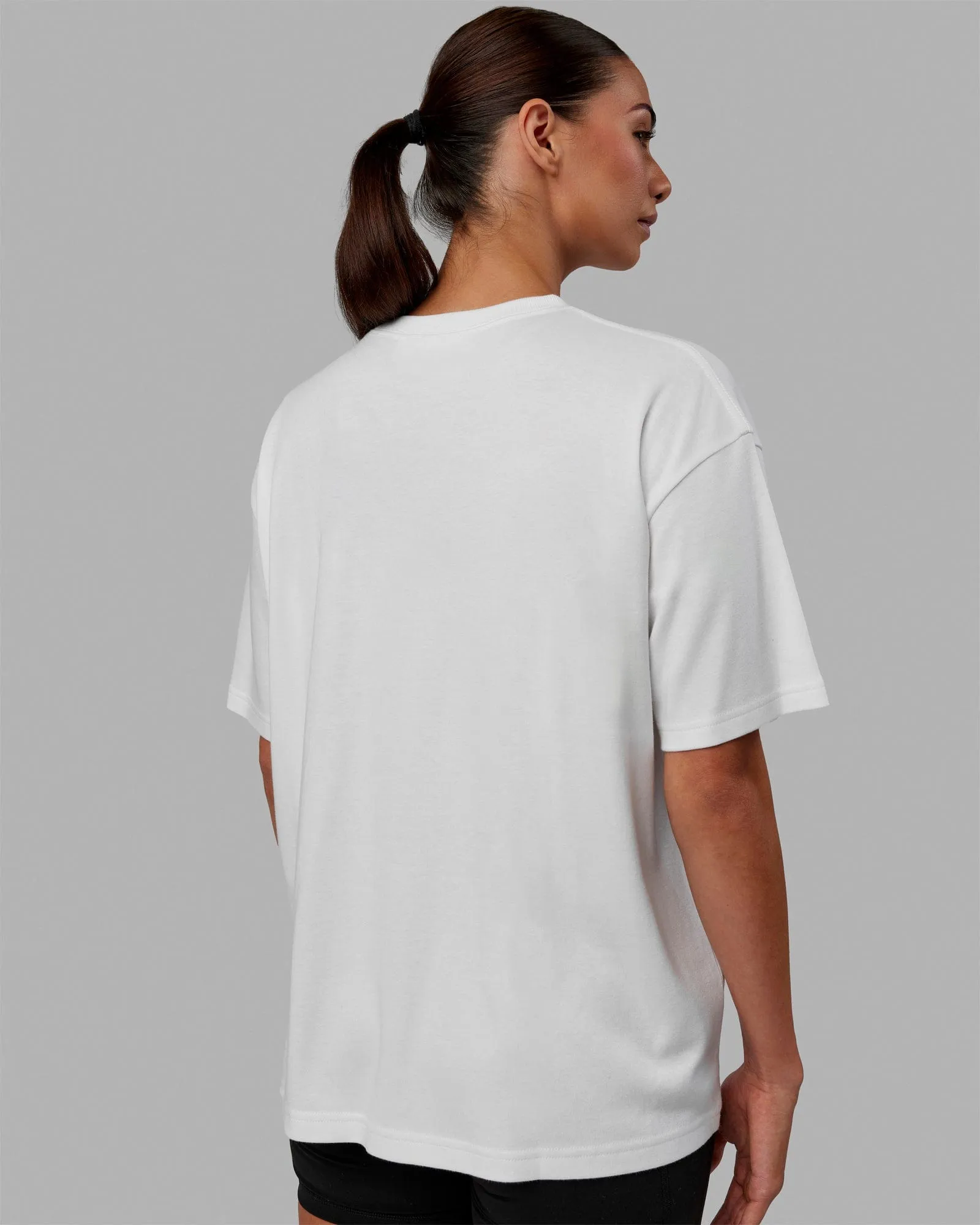 Go-To Modal Oversized Tee - White-White sold by LSKD product image thumbnail 3