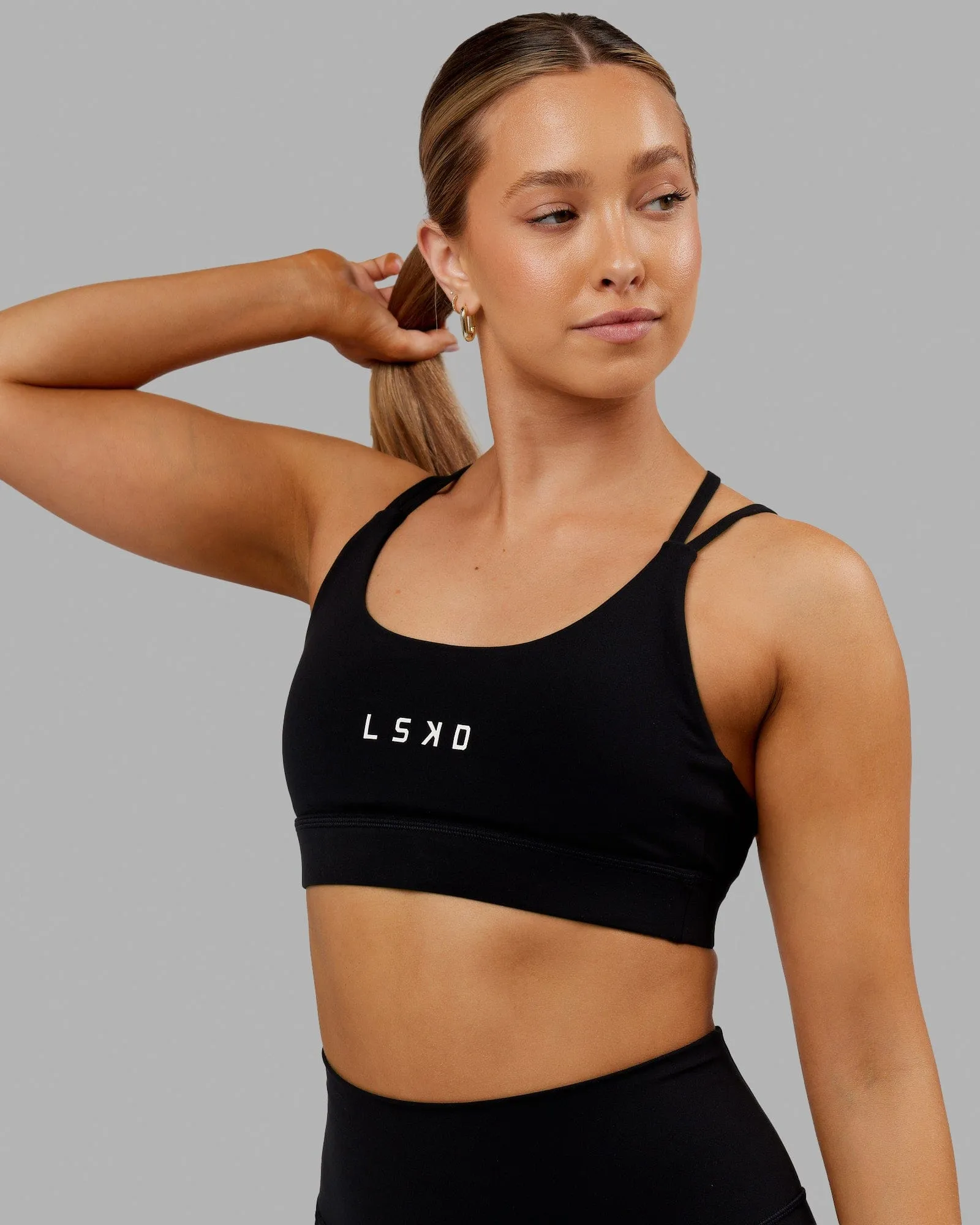 Bridge Sports Bra - Black sold by LSKD product image thumbnail 2