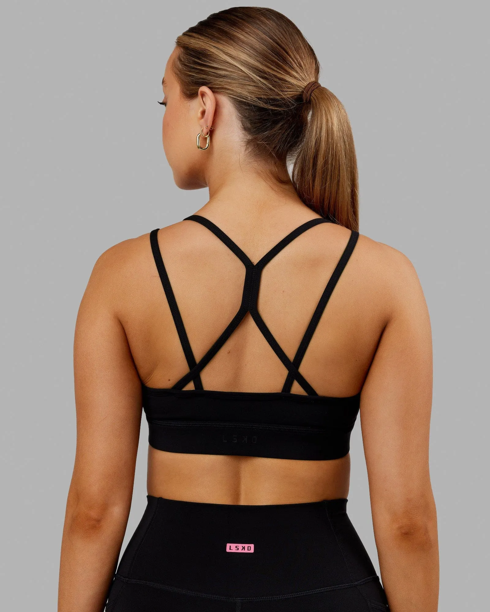 Bridge Sports Bra - Black sold by LSKD product image thumbnail 4
