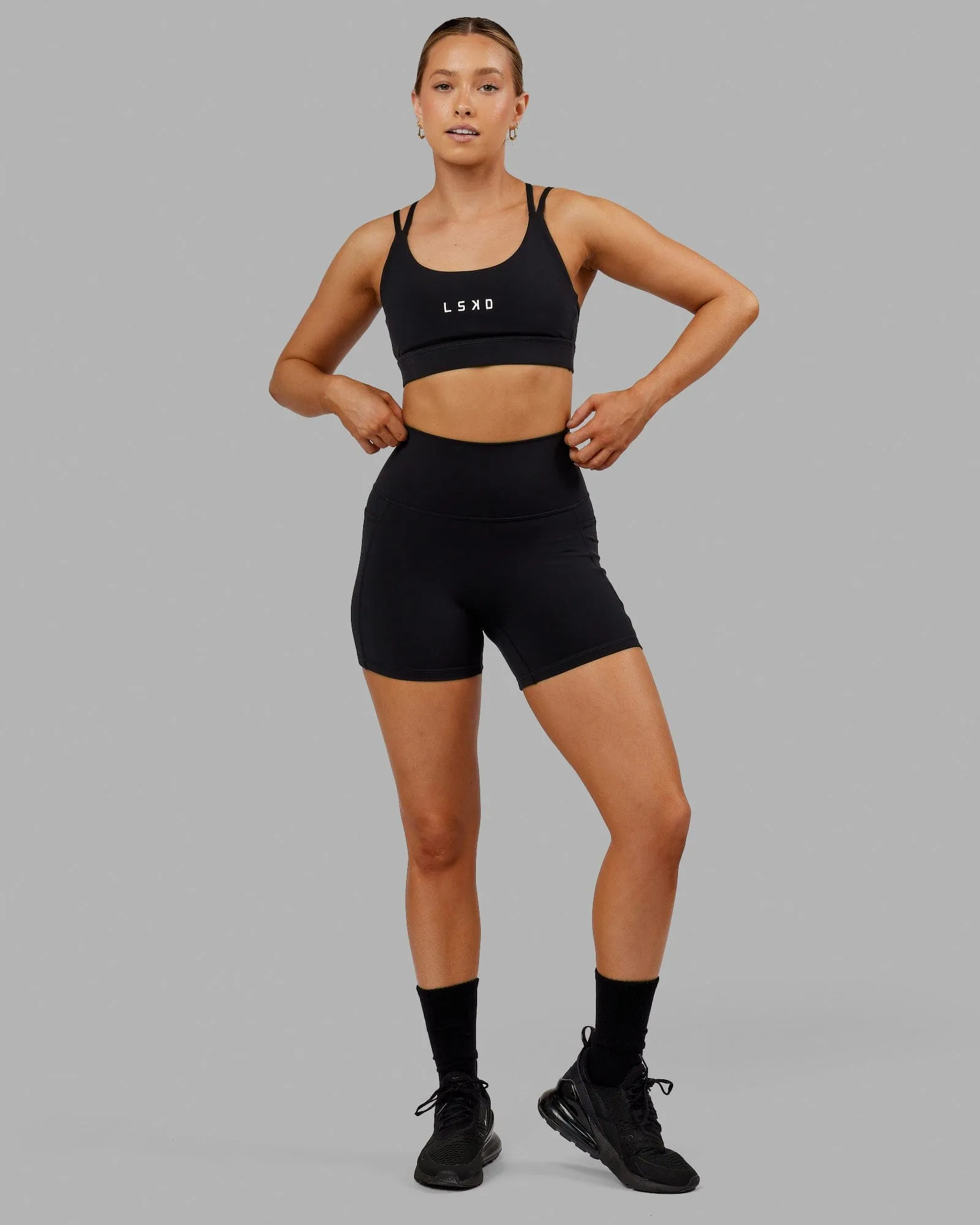 Bridge Sports Bra - Black sold by LSKD product image thumbnail 3