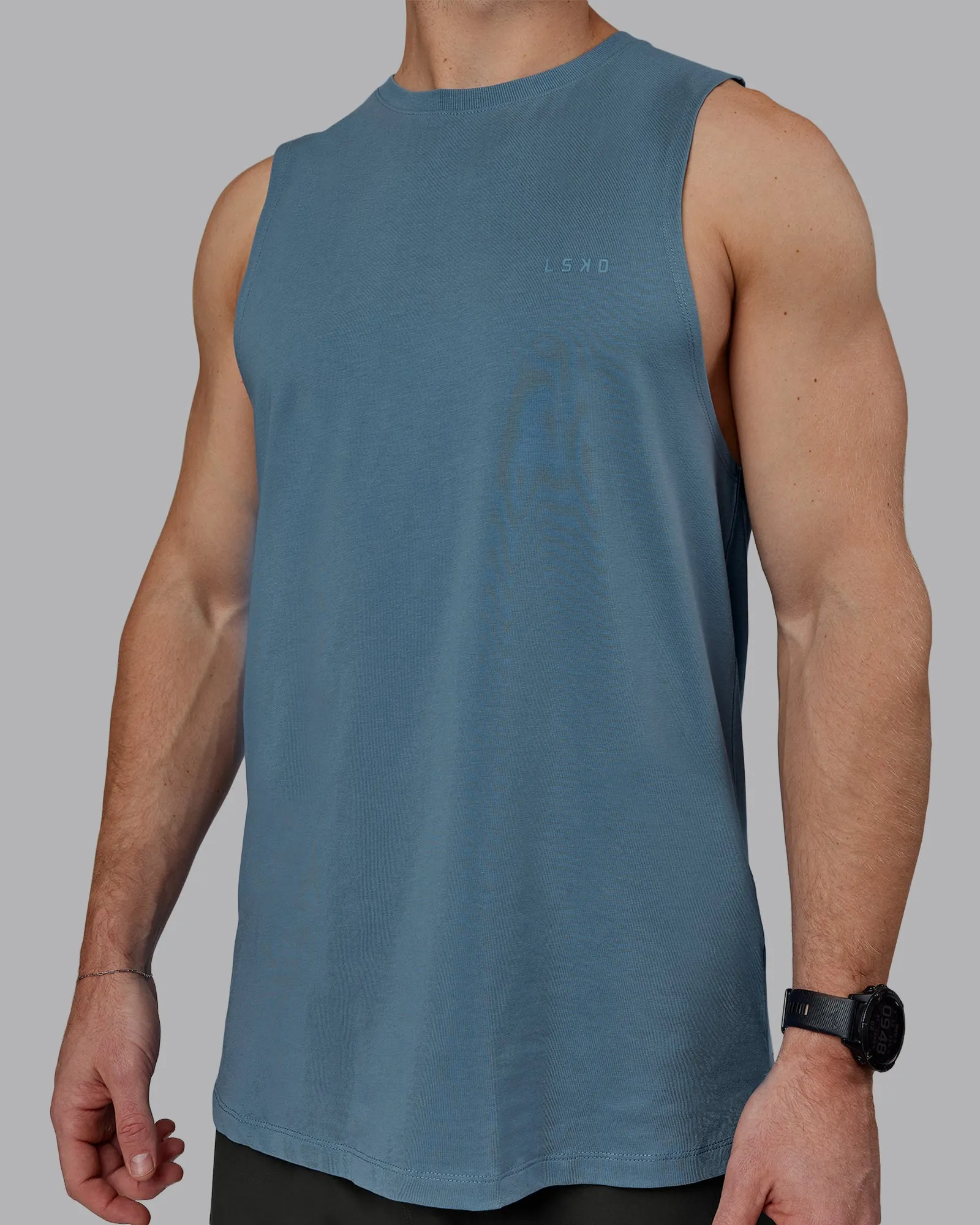 Deluxe PimaFLX Tank - Elemental Blue sold by LSKD product image thumbnail 5