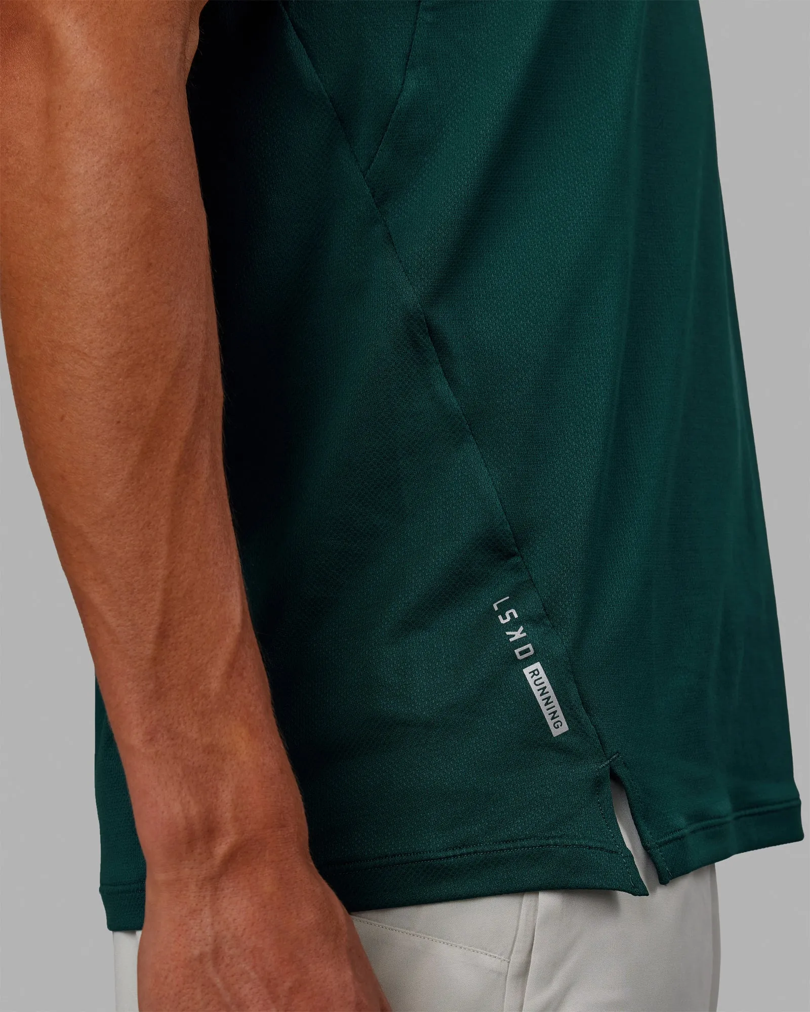 Pace Running Tee - Dark Moss sold by LSKD product image thumbnail 3