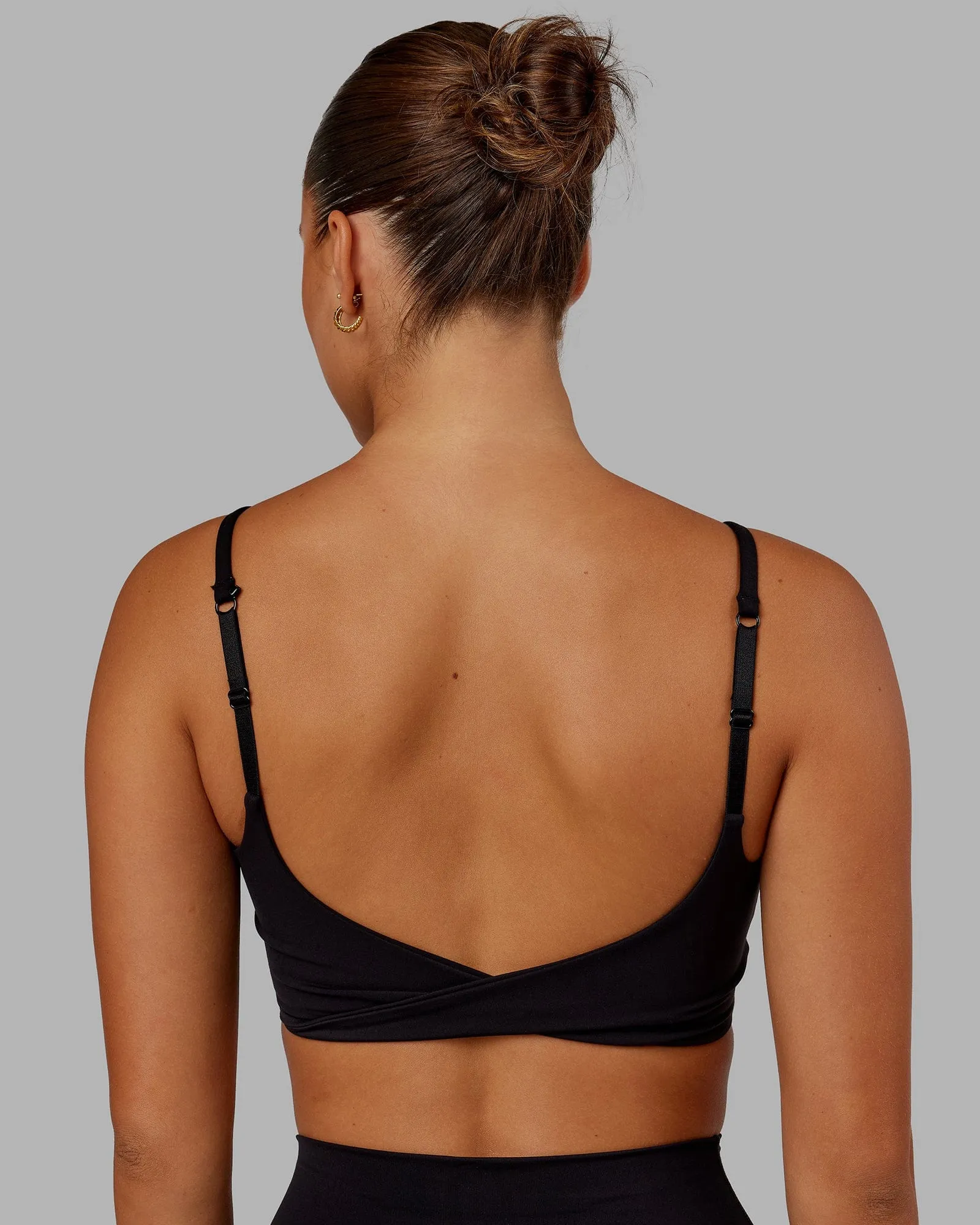 Twist Sports Bra - Black sold by LSKD product image thumbnail 4