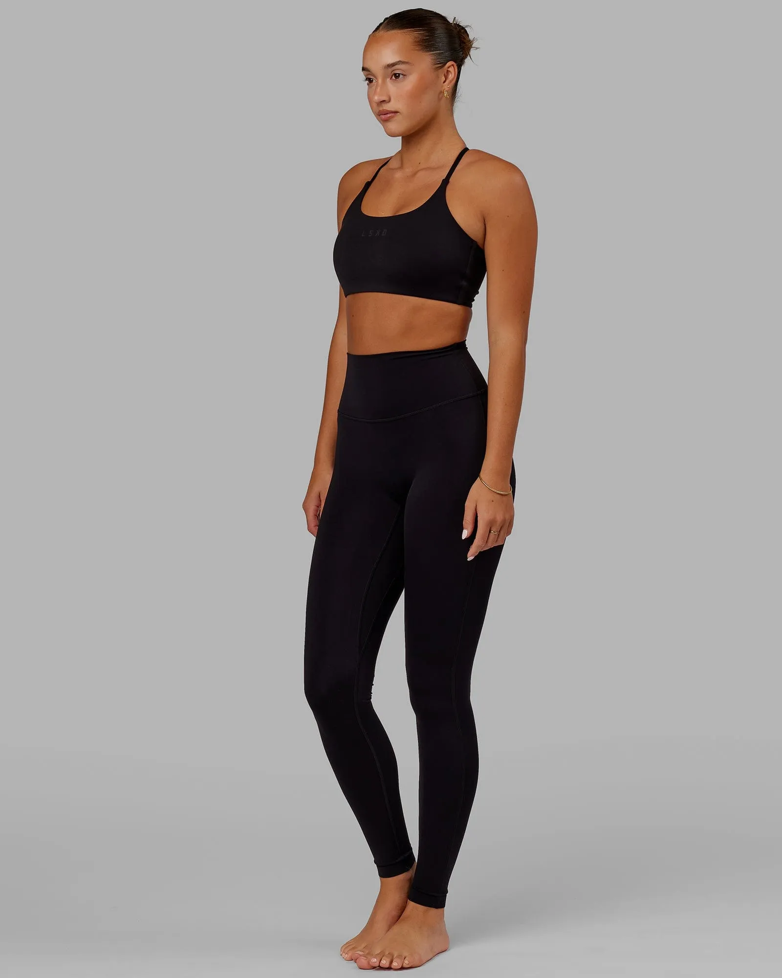 Twist Sports Bra - Black sold by LSKD product image thumbnail 5