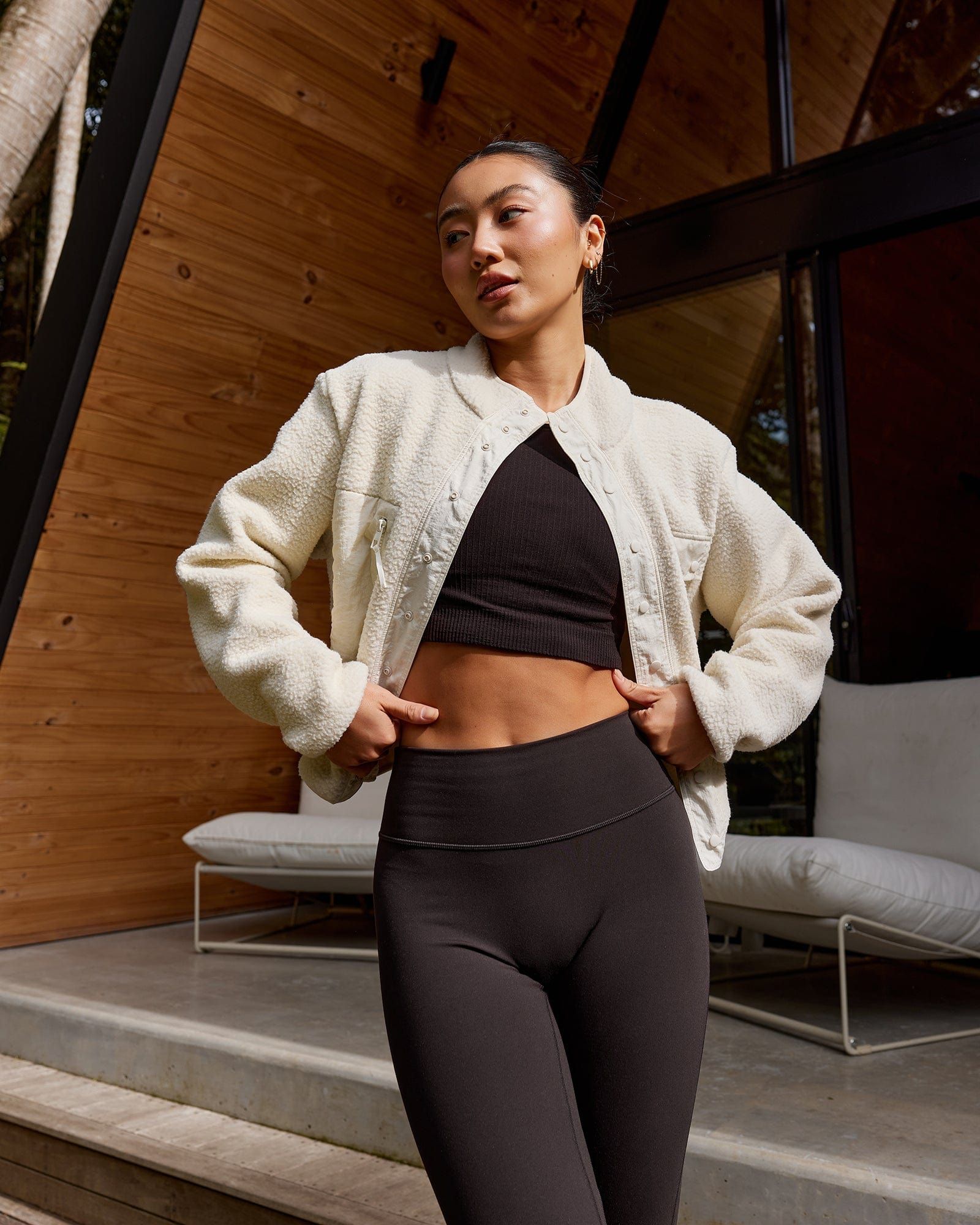 Alpine Fleece Jacket - Bone sold by LSKD product image thumbnail 2