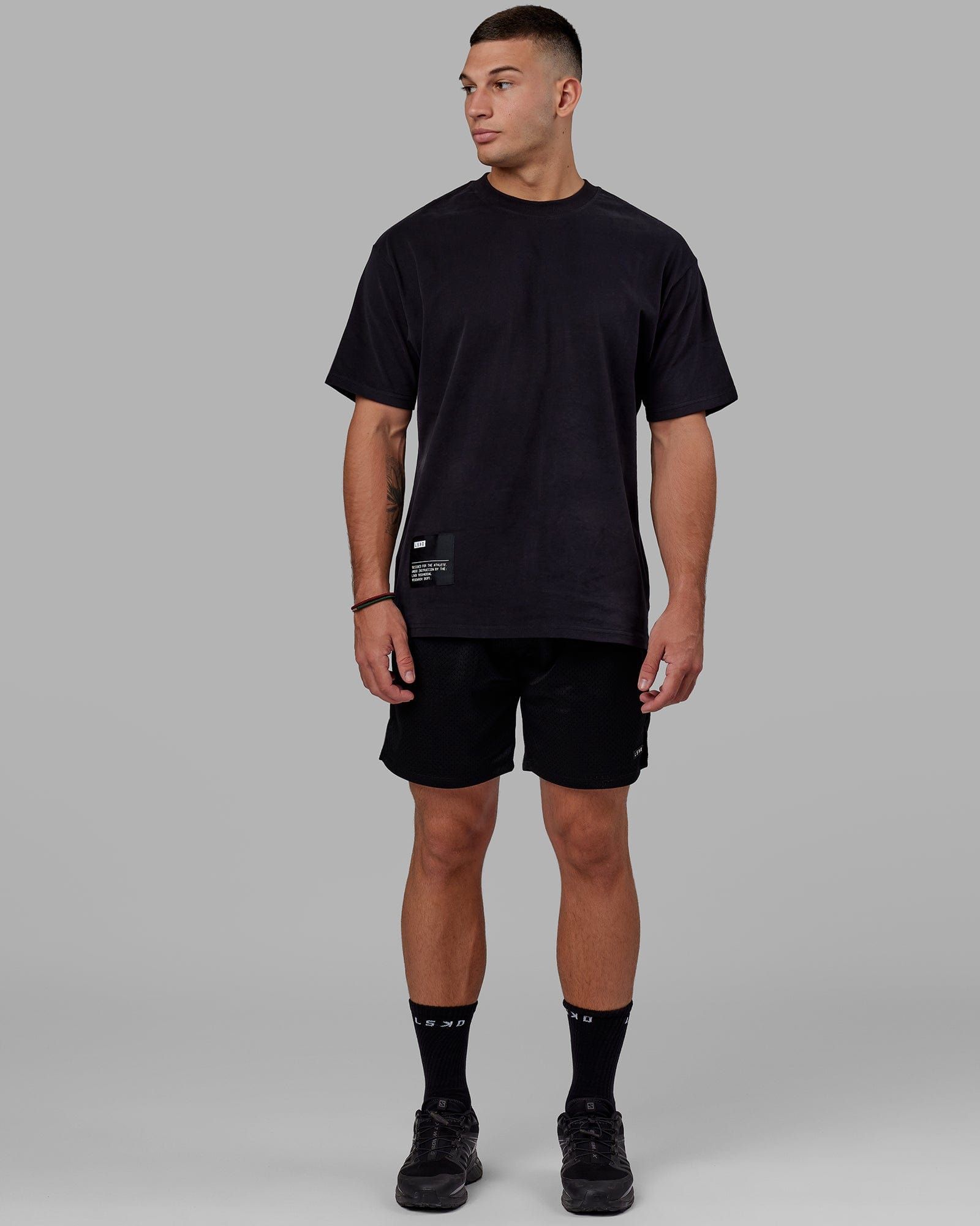 R&D Heavyweight Oversize Tee - Black sold by LSKD product image thumbnail 3