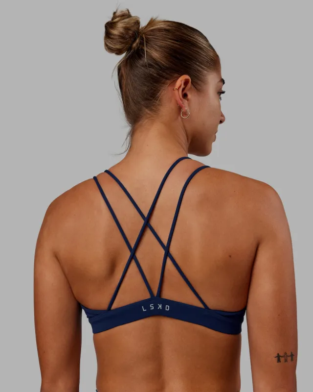 Pursue Sports Bra - Midnight Blue sold by LSKD