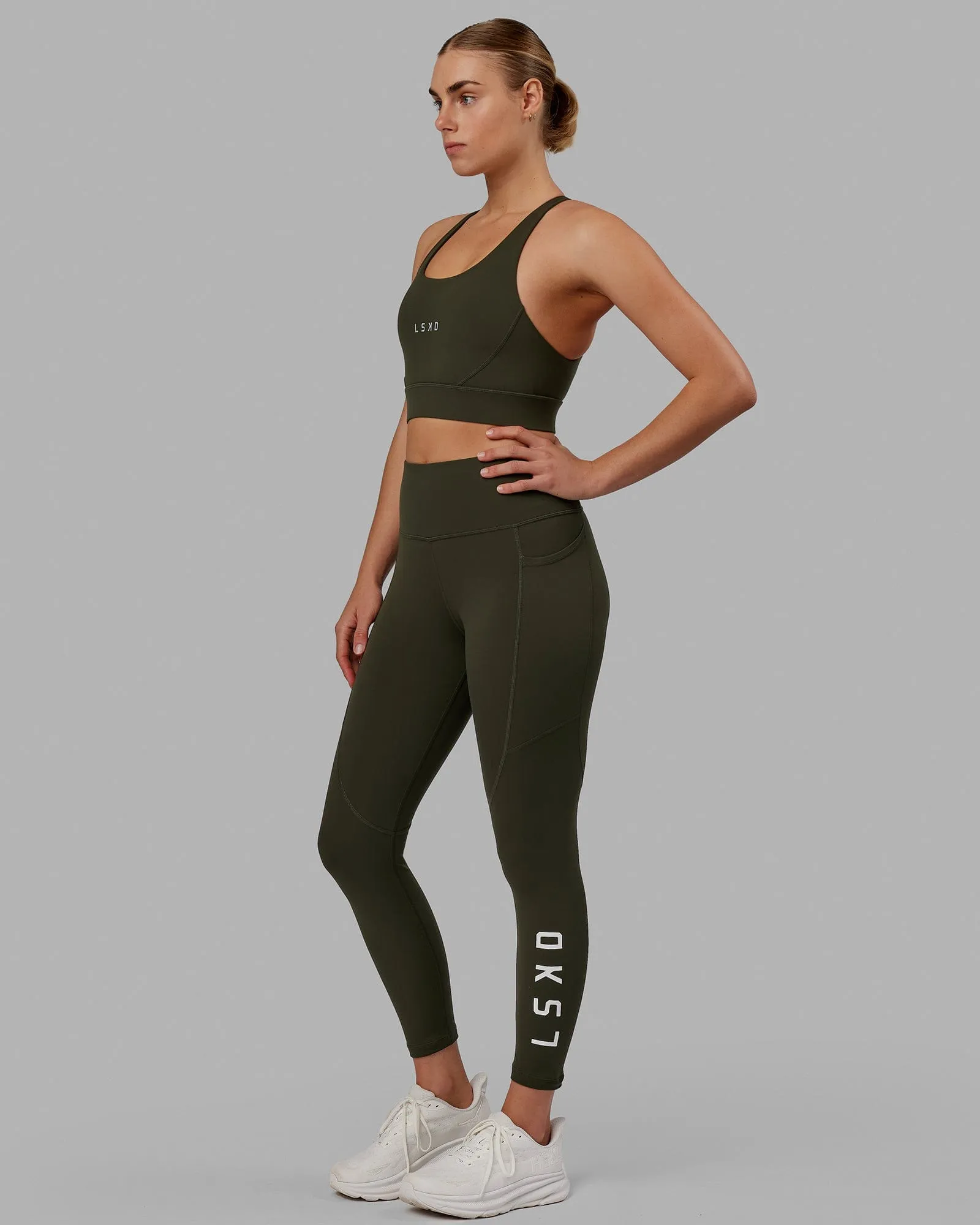 Rep 7/8 Length Tights - Forest Night sold by LSKD product image thumbnail 3