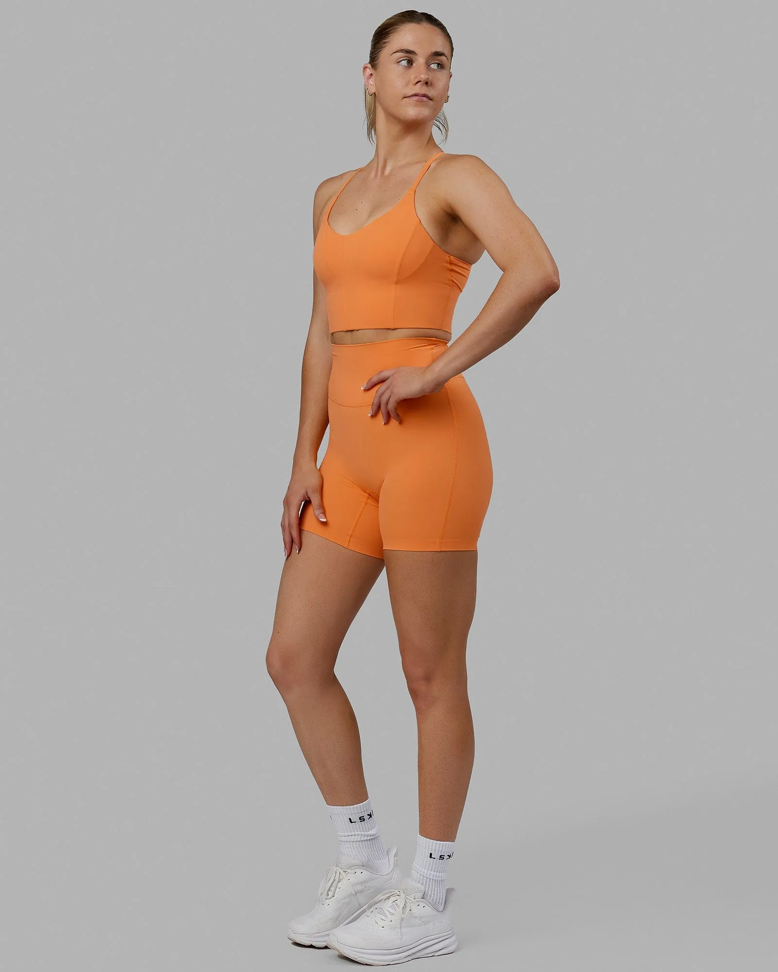 Streamline Sports Bra - Tangerine sold by LSKD product image thumbnail 4