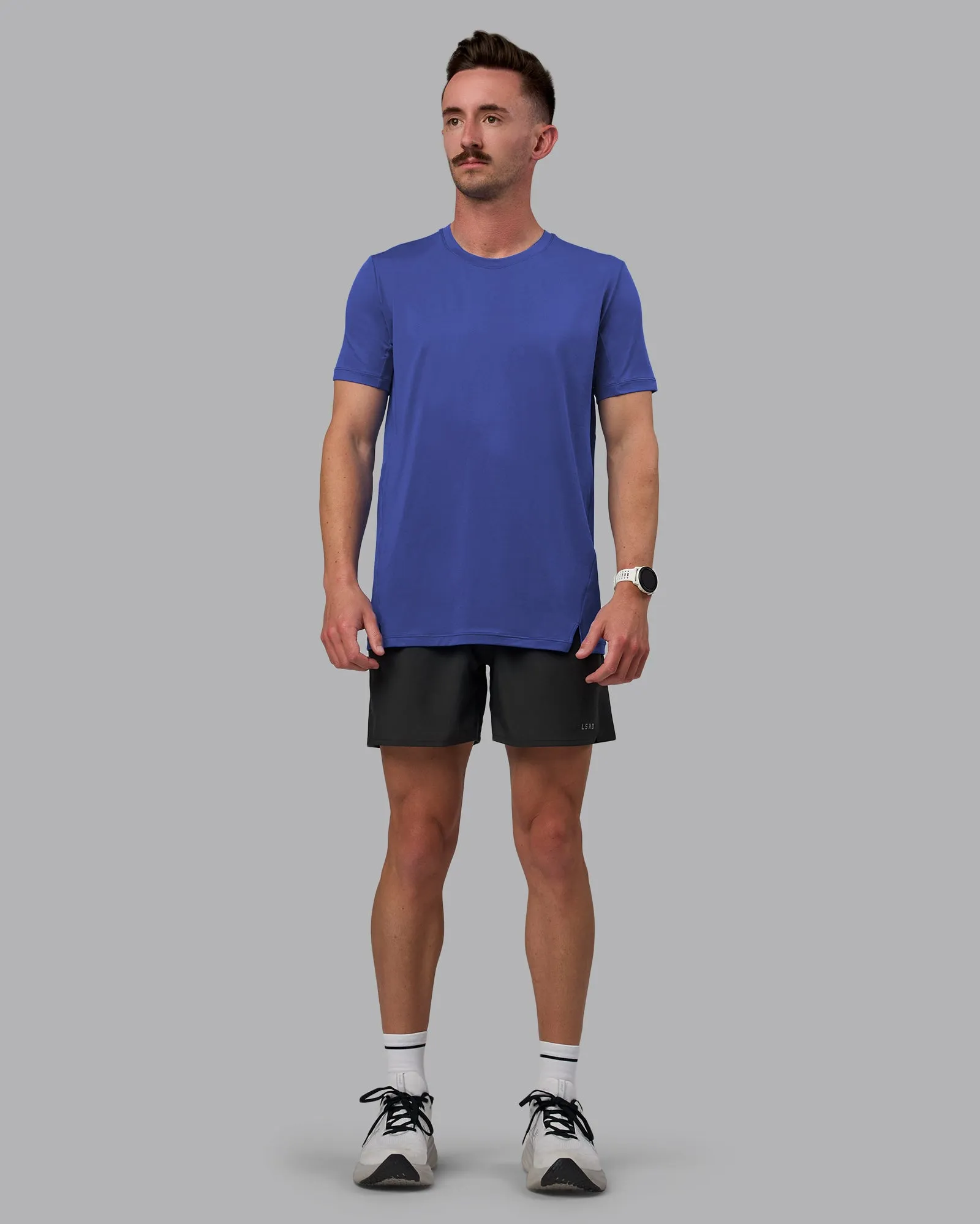 Pace Running Tee - Power Cobalt sold by LSKD