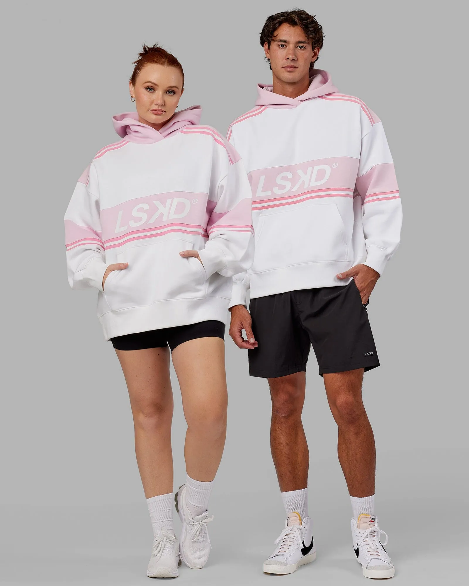 Gymshark Gritty Muscle Mommy Graphic Hoodie - Calm Pink