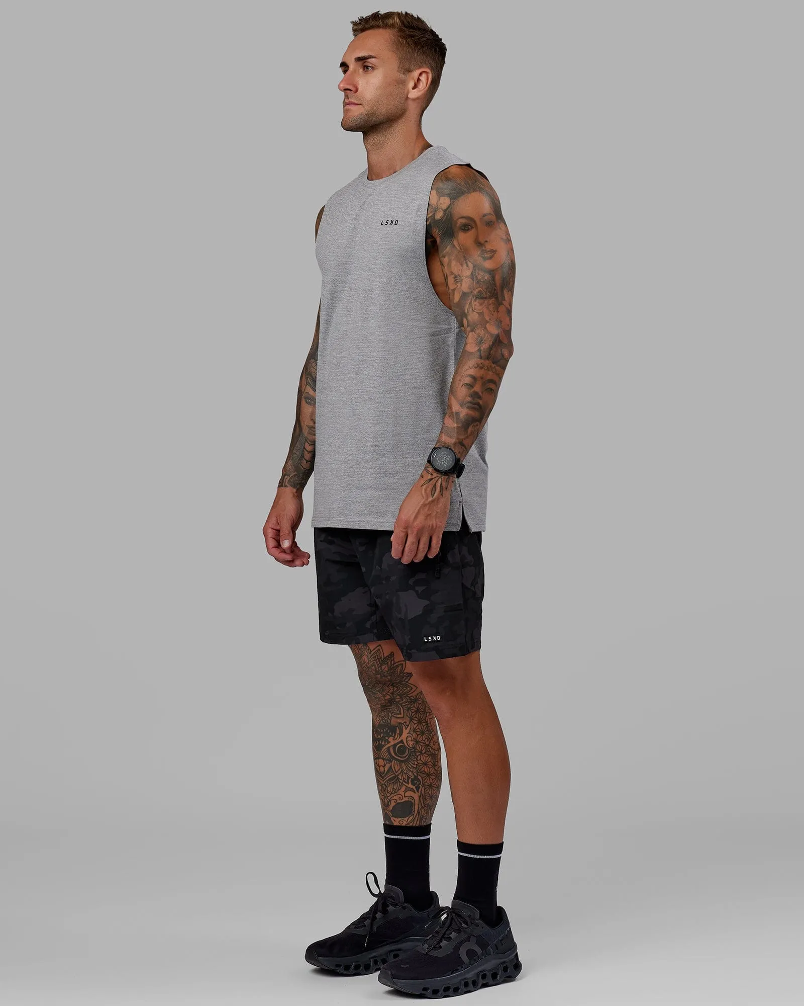 Perform VapourFLX Muscle Tank - Light Grey Marl sold by LSKD product image thumbnail 4