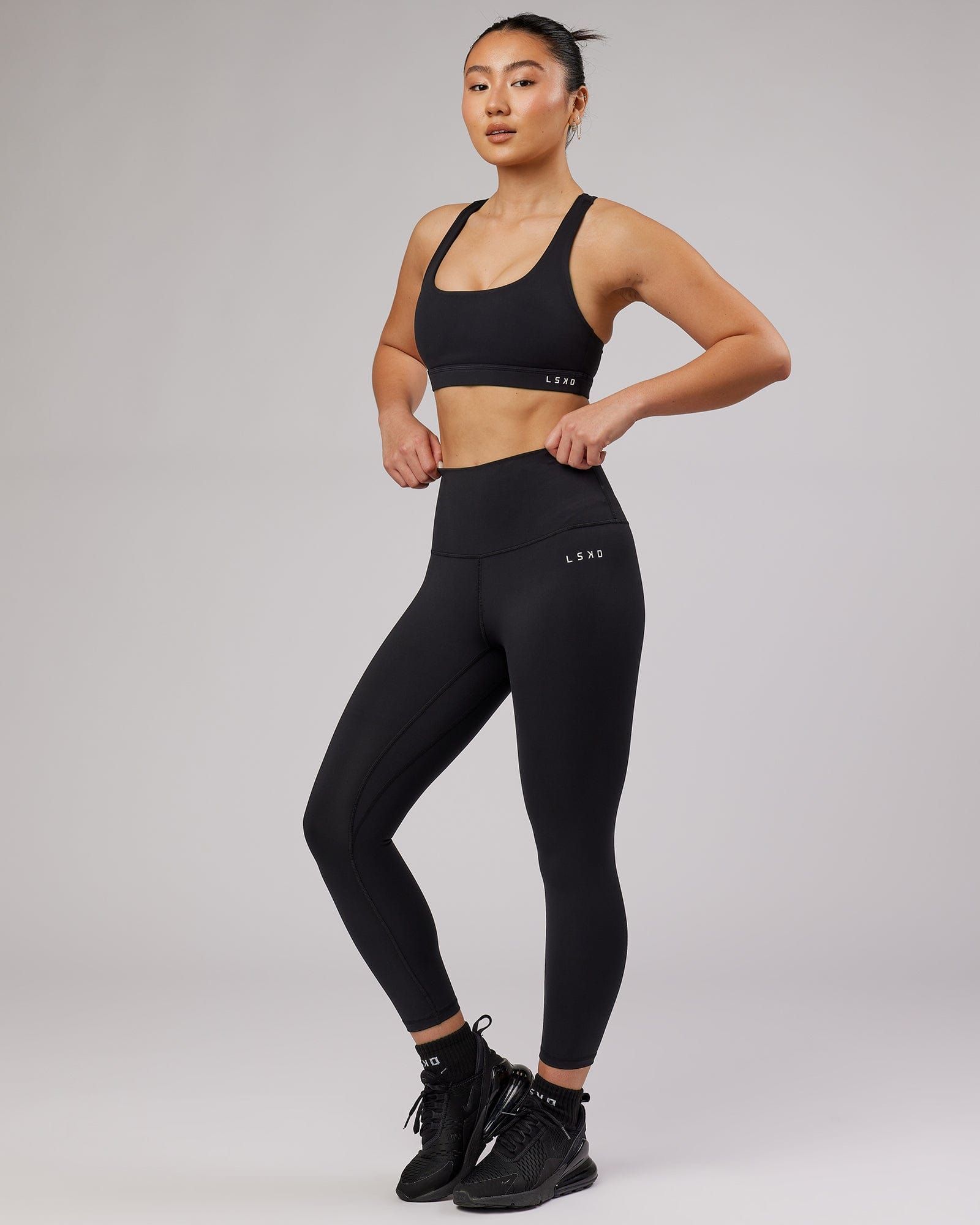 Base 7/8 Length Tights - Black sold by LSKD product image thumbnail 3