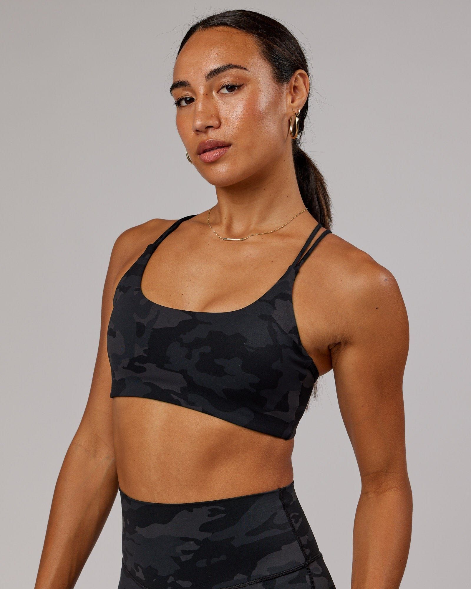 Yin Sports Bra - Black Camo sold by LSKD