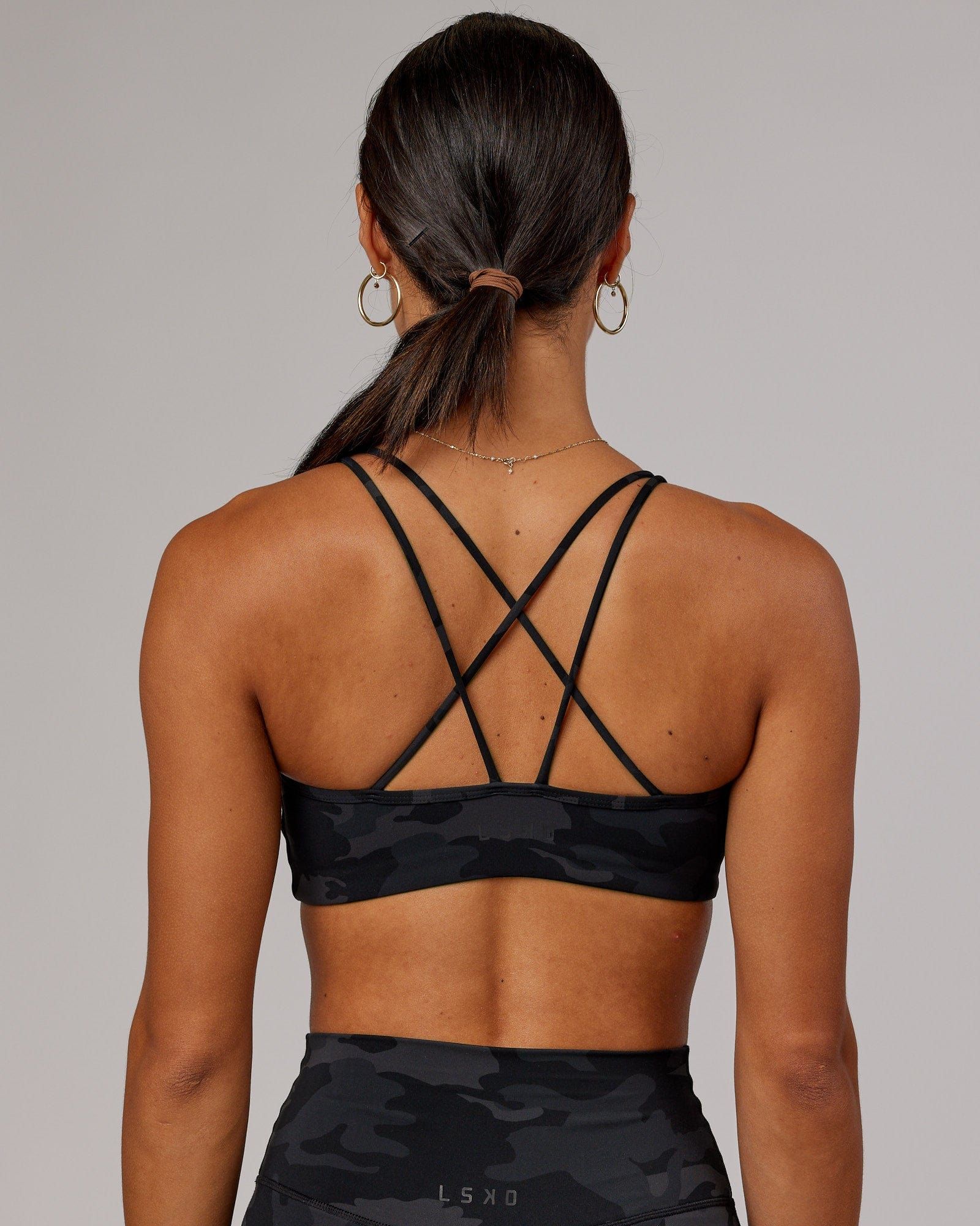 Yin Sports Bra - Black Camo sold by LSKD product image thumbnail 2
