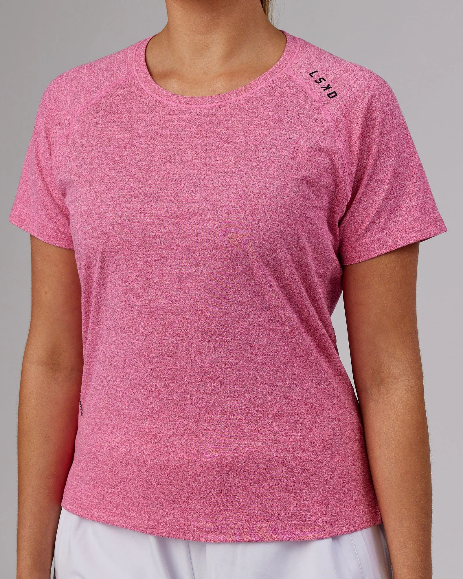 Perform VapourFLX Tee - Magenta Marl sold by LSKD product image thumbnail 5