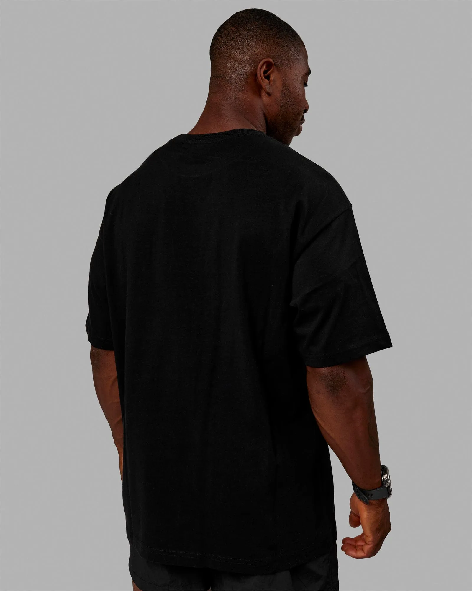 Unisex Stamped 2.0 Heavyweight Tee Oversize - Black sold by LSKD product image thumbnail 5