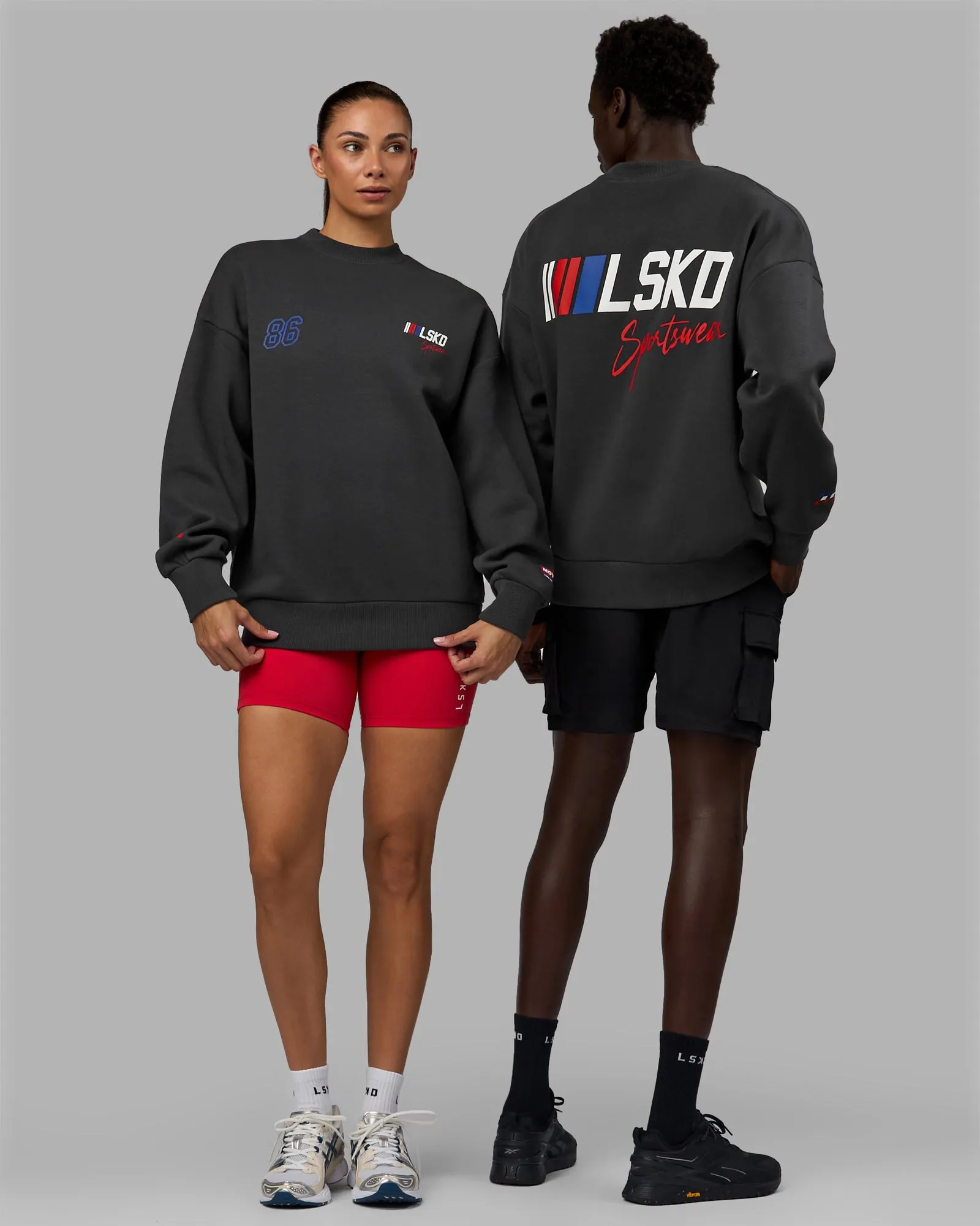 Redline Sweater Oversize - Phantom-White sold by LSKD