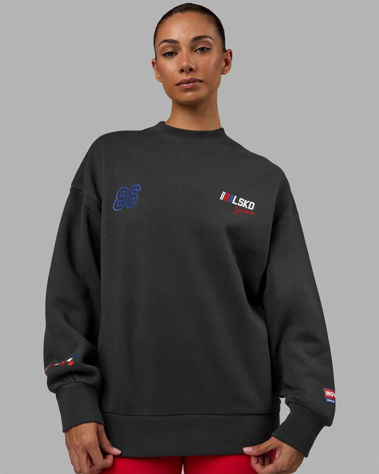 Redline Sweater Oversize - Phantom-White sold by LSKD product image thumbnail 3
