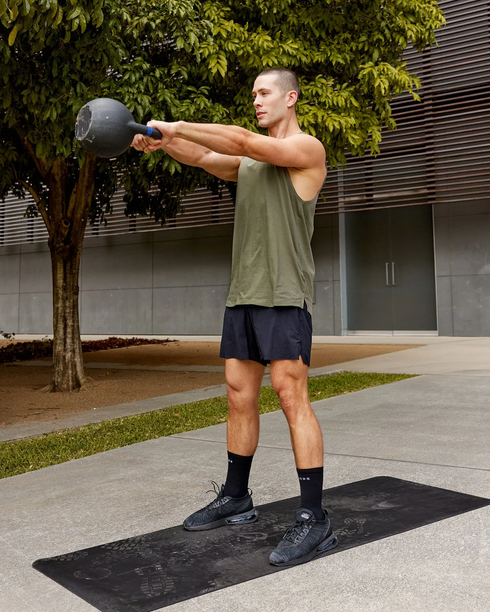 Deluxe PimaFLX Tank - Olive Fade sold by LSKD product image thumbnail 3