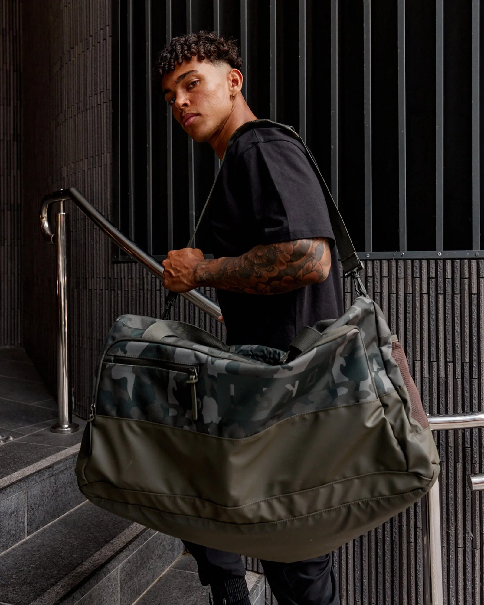 バッグ Always camo ripstop reusable bag Rep Duffle Bag 70L - Dark Olive Camo | Parallel