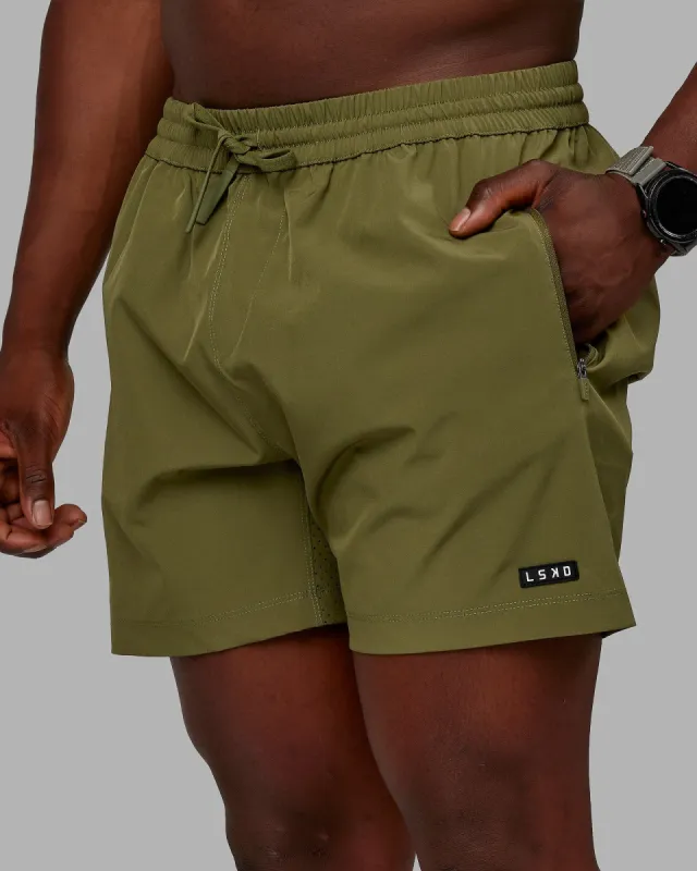 Rep 5" Performance Shorts - Moss sold by LSKD