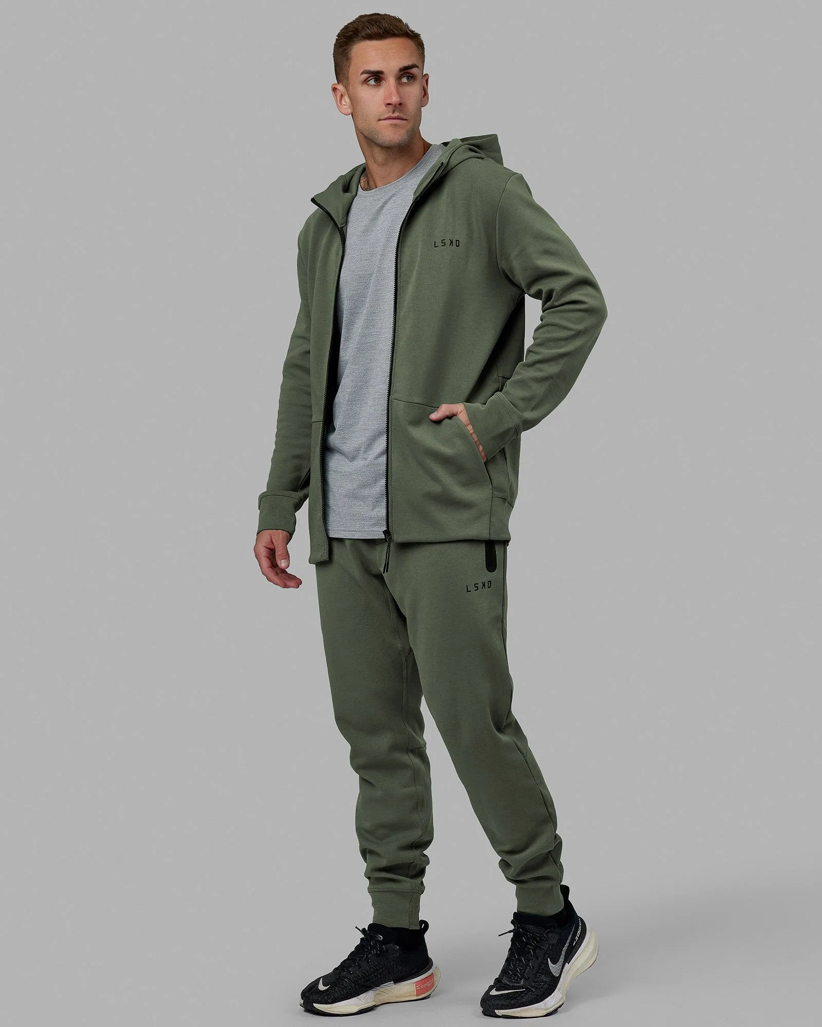 Athlete ForgedFleece Zip Track Pants - Dark Forest sold by LSKD product image thumbnail 5