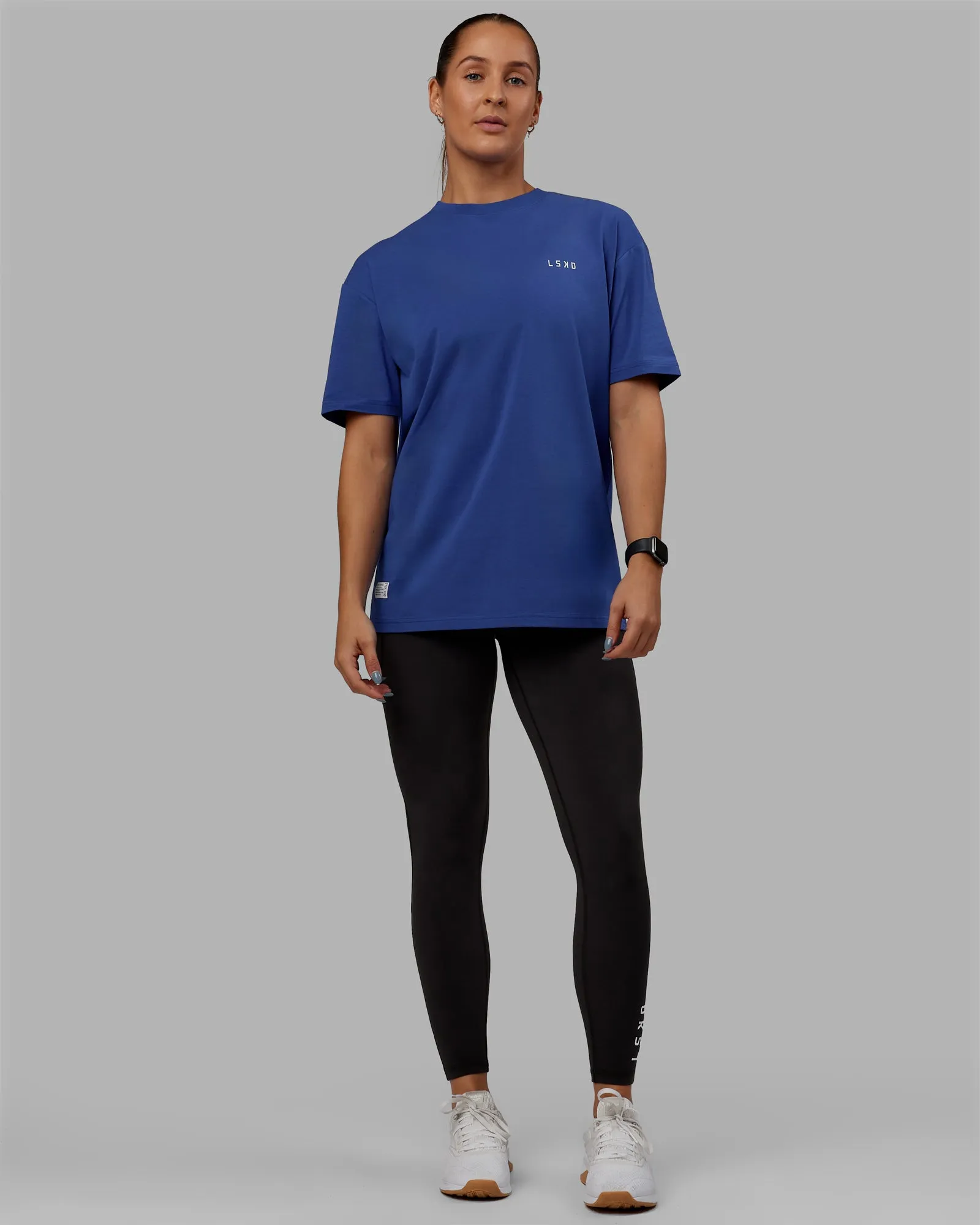 VS6 FLXCotton Tee Oversize - Power Cobalt-White sold by LSKD product image thumbnail 4