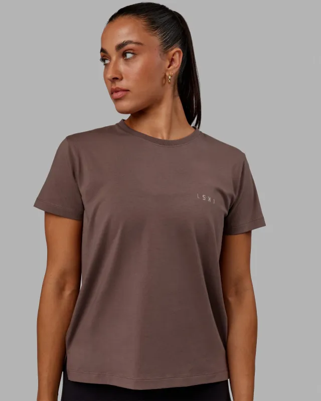 Deluxe PimaFLX Tee - Peppercorn sold by LSKD