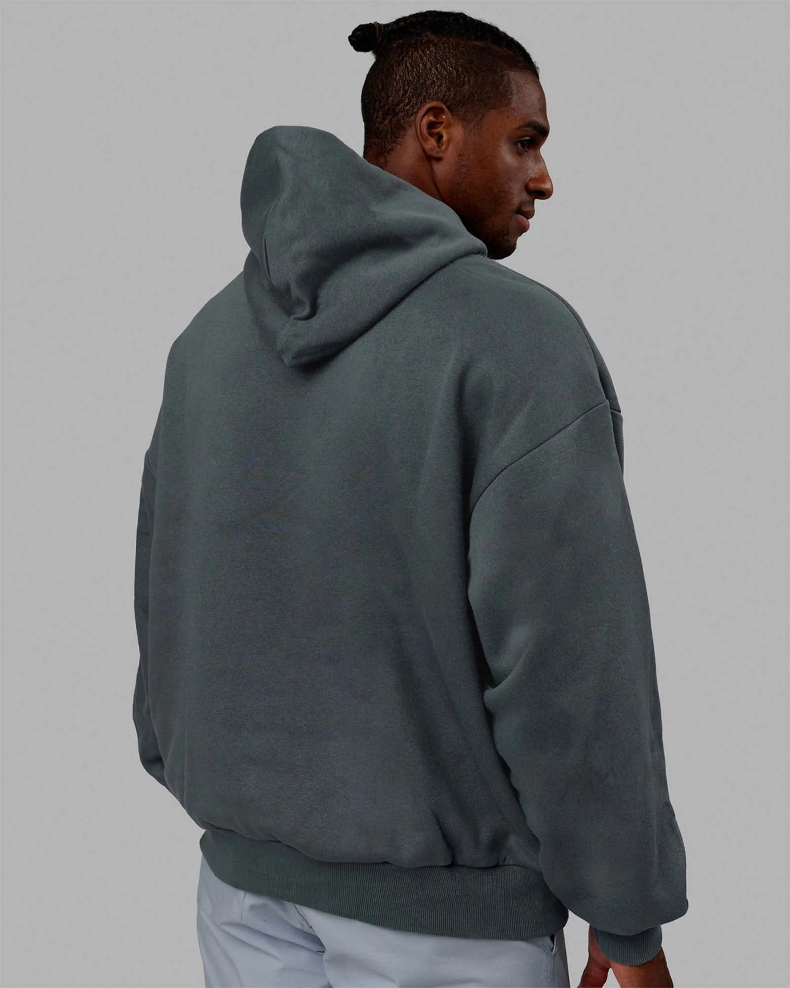 Unisex 1% Better Hoodie Oversize - Storm-White sold by LSKD product image thumbnail 4