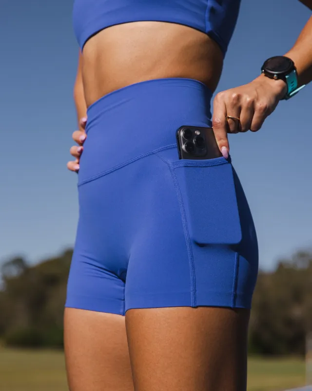 Elixir X-Short Tights With Pockets - Power Cobalt sold by LSKD