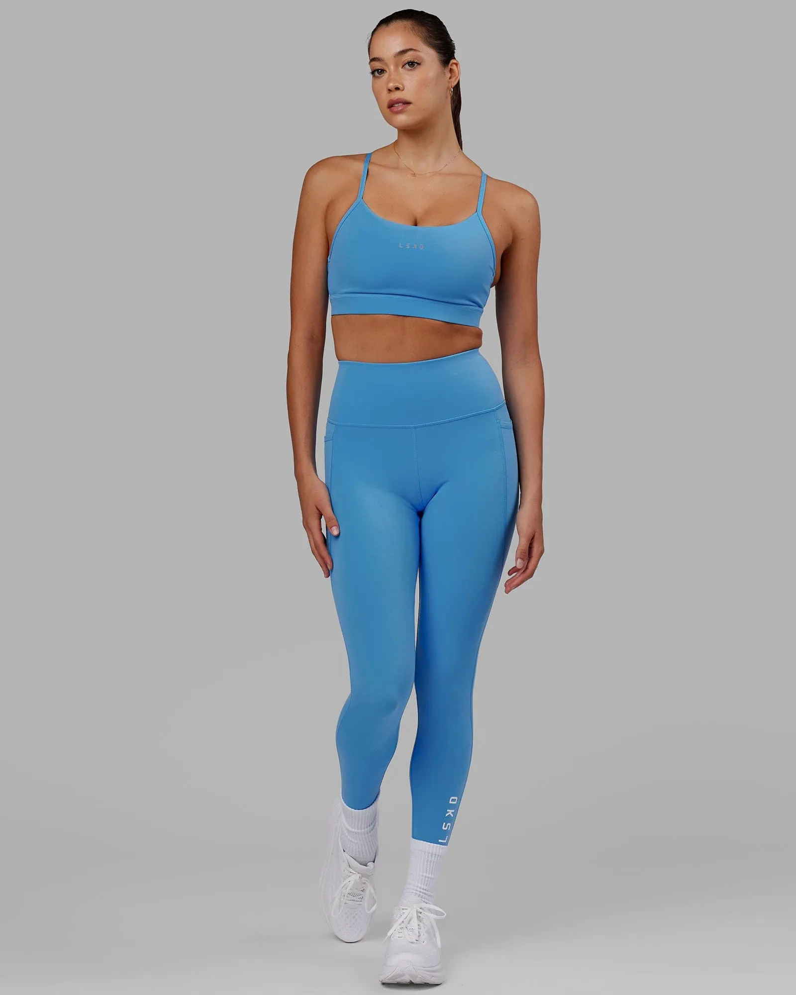 Flux 7/8 Length Tights - Azure Blue sold by LSKD product image thumbnail 3